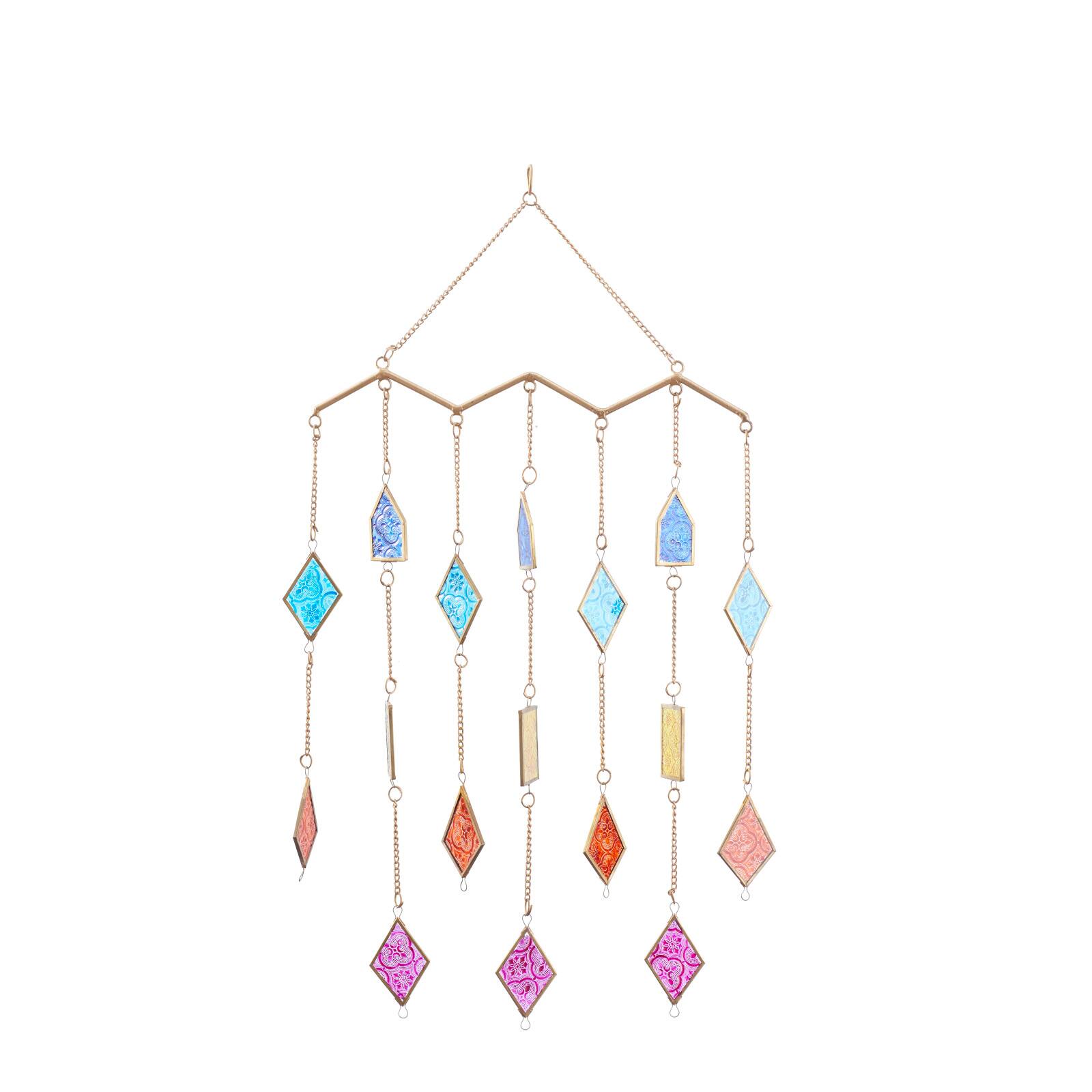 The Novogratz Multi Metal Contemporary Windchime, 29&#x22; x 17&#x22; x 2&#x22;