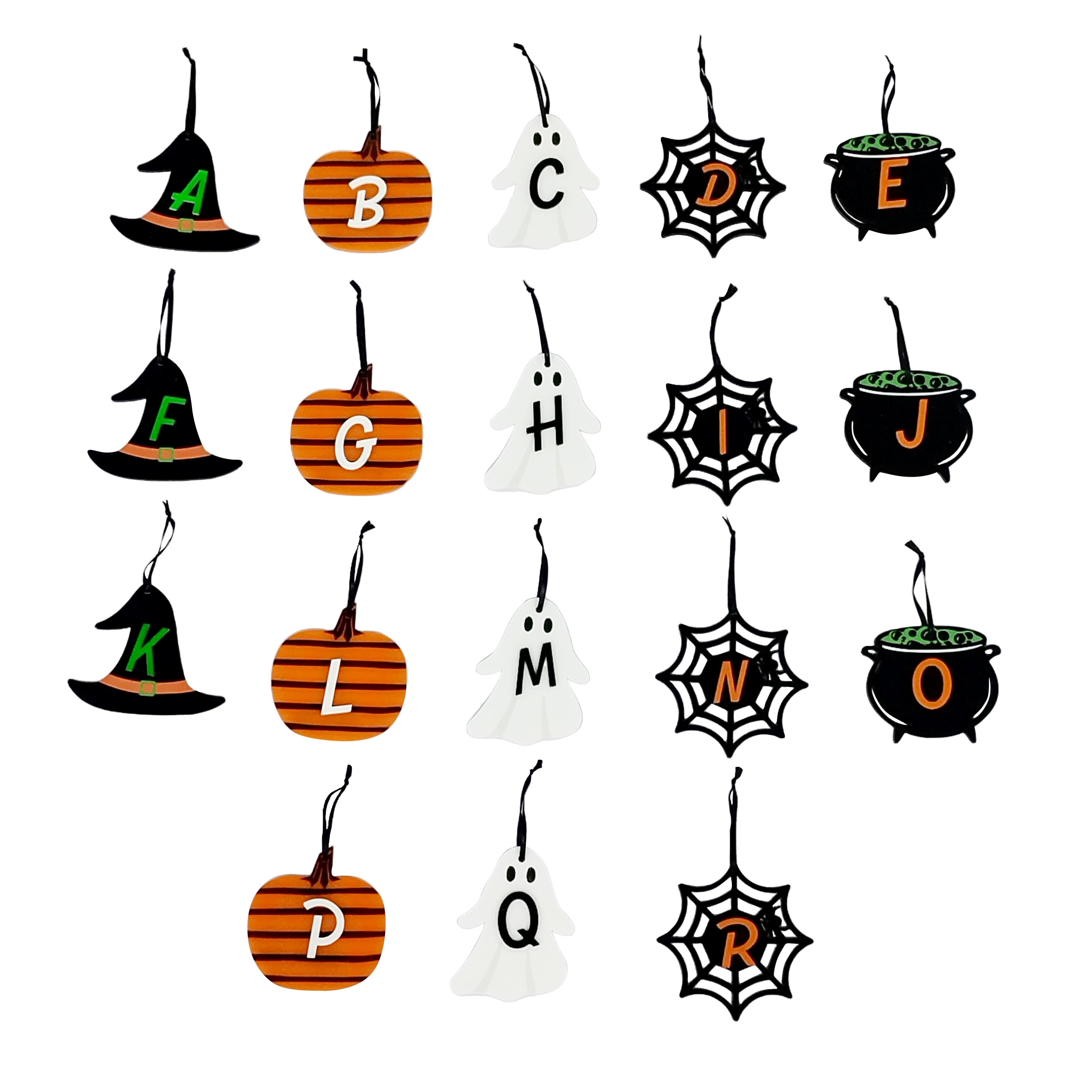 Assorted 3.75&#x22; Halloween Acrylic Monogram Ornament by Ashland&#xAE;