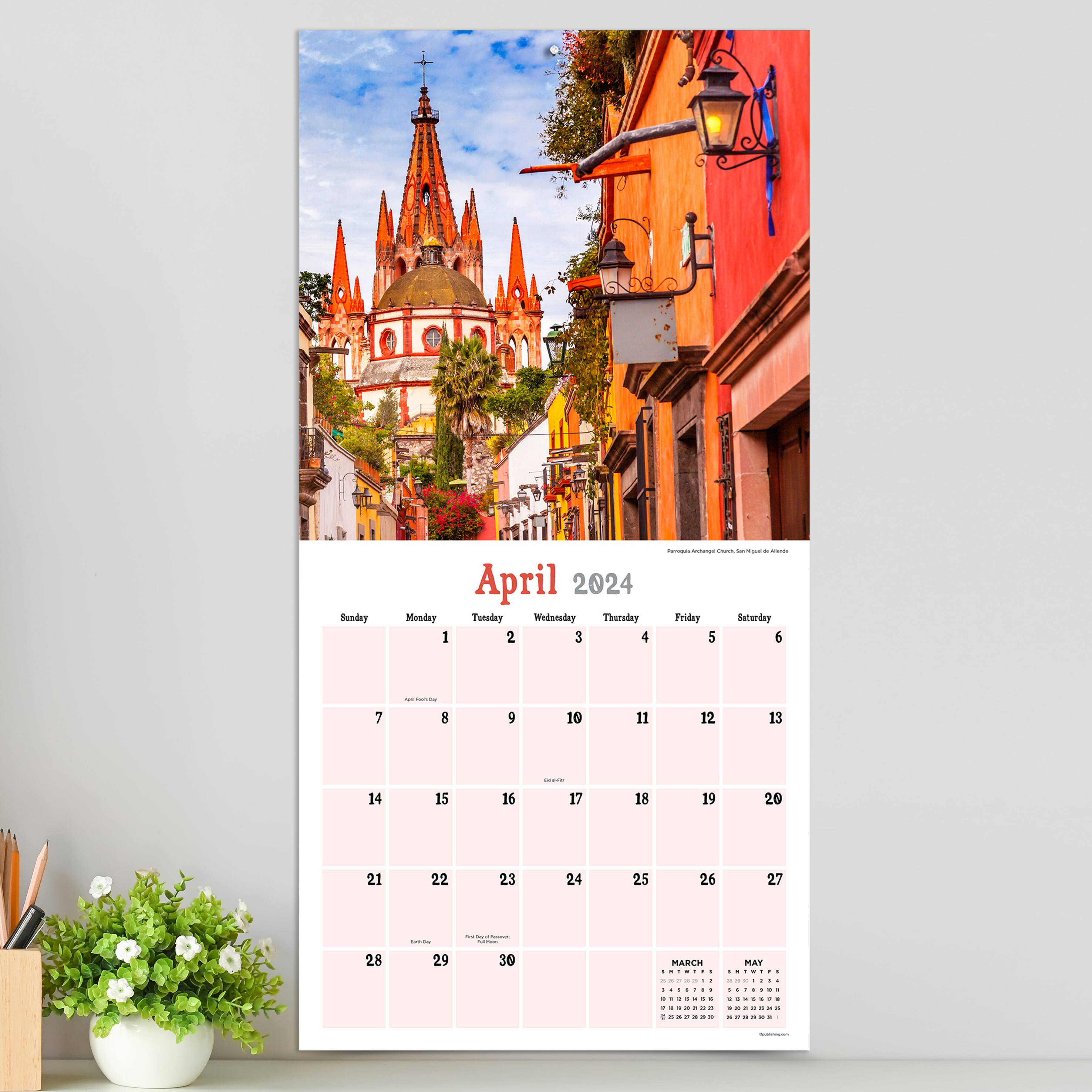 TF Publishing 2024 Mexico Wall Calendar