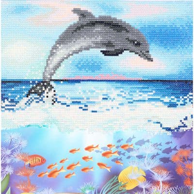 Diamond Painting - Dolphins and sea