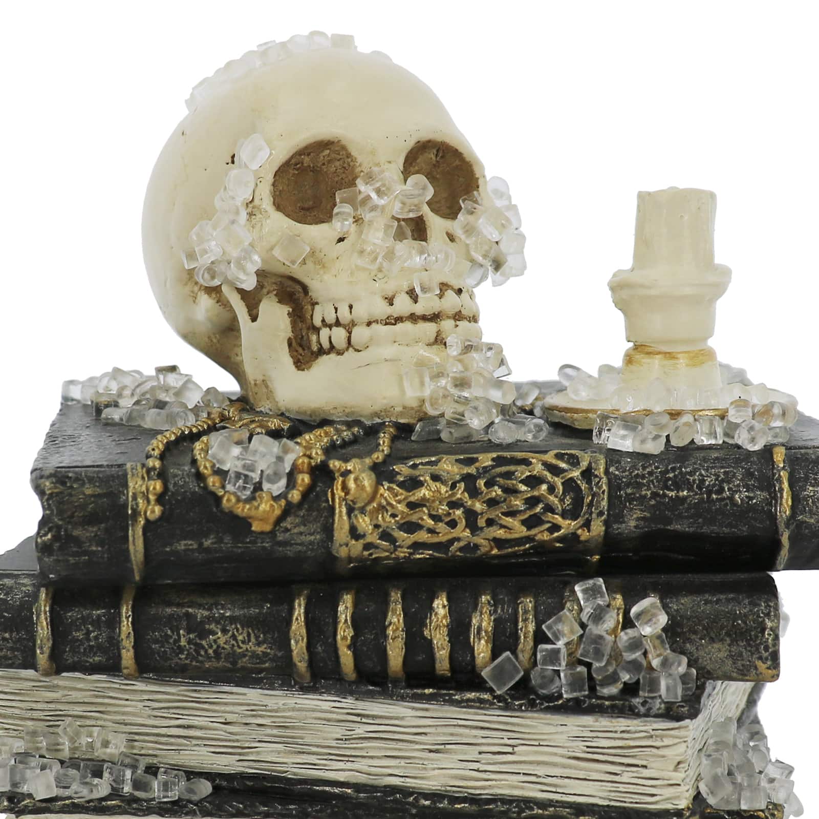 4.5&#x22; Stacked Book Box with Skull by Ashland&#xAE;