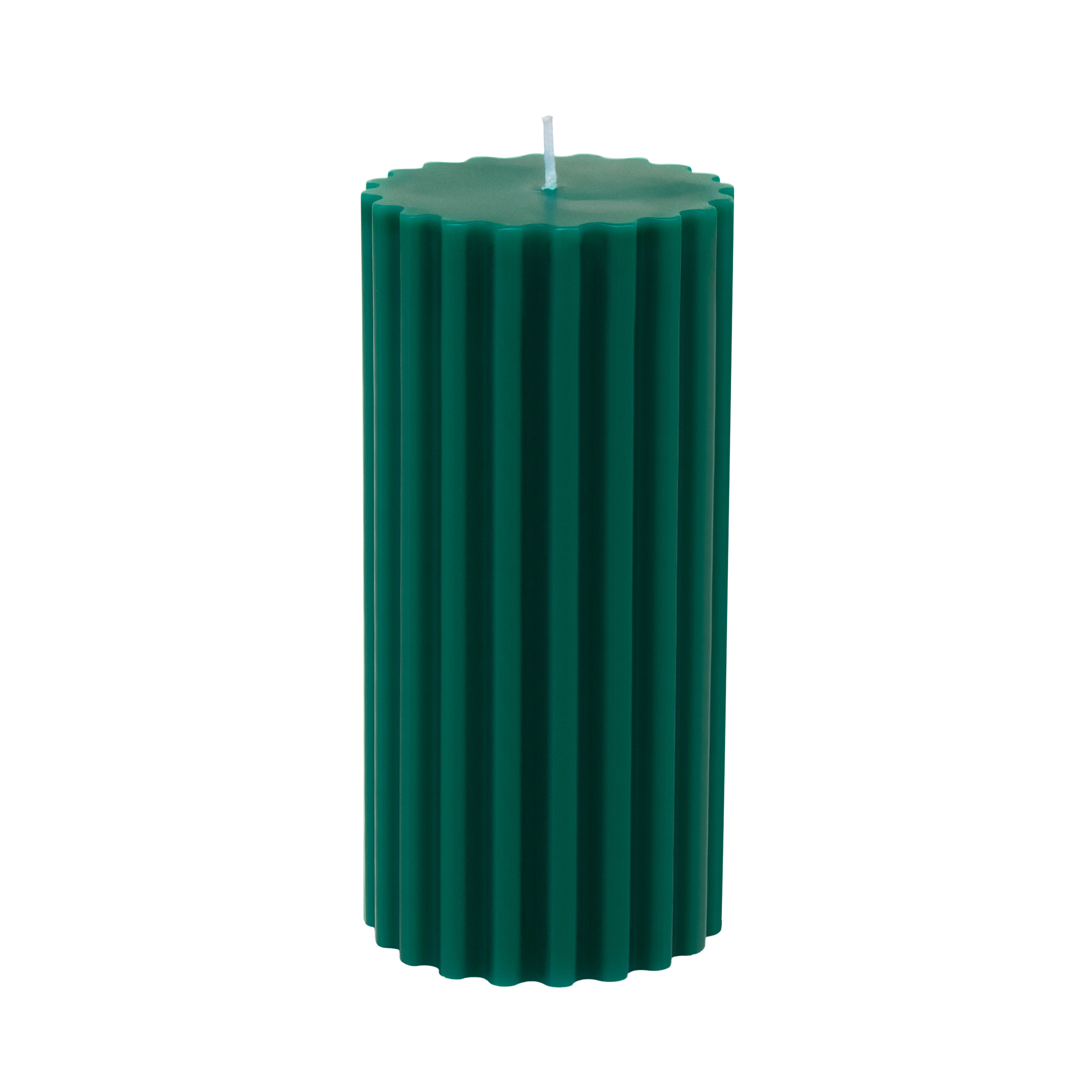 Green with Red Bow Balsam Forest Scented Pillar Candle by Ashland&#xAE;