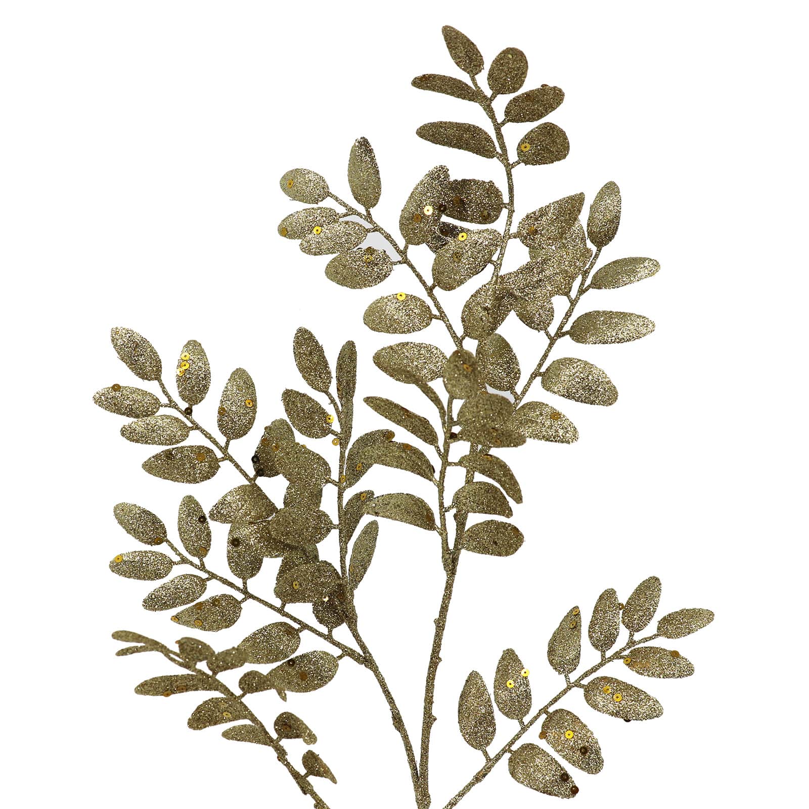 33&#x22; Champagne Glitter Leaves Stem by Ashland&#xAE;