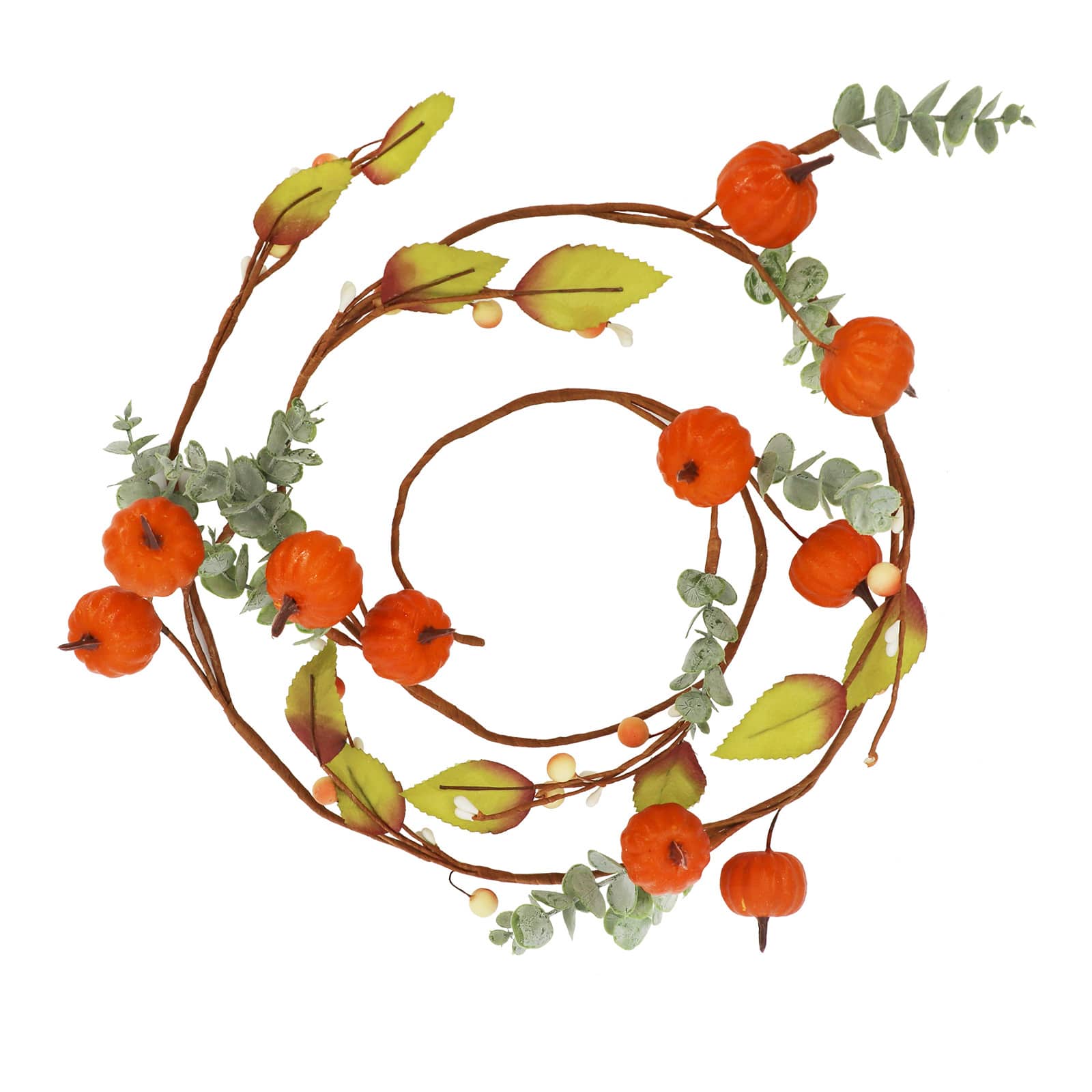 5ft. Pumpkin, Berry &#x26; Eucalyptus Coil Garland by Ashland&#xAE;
