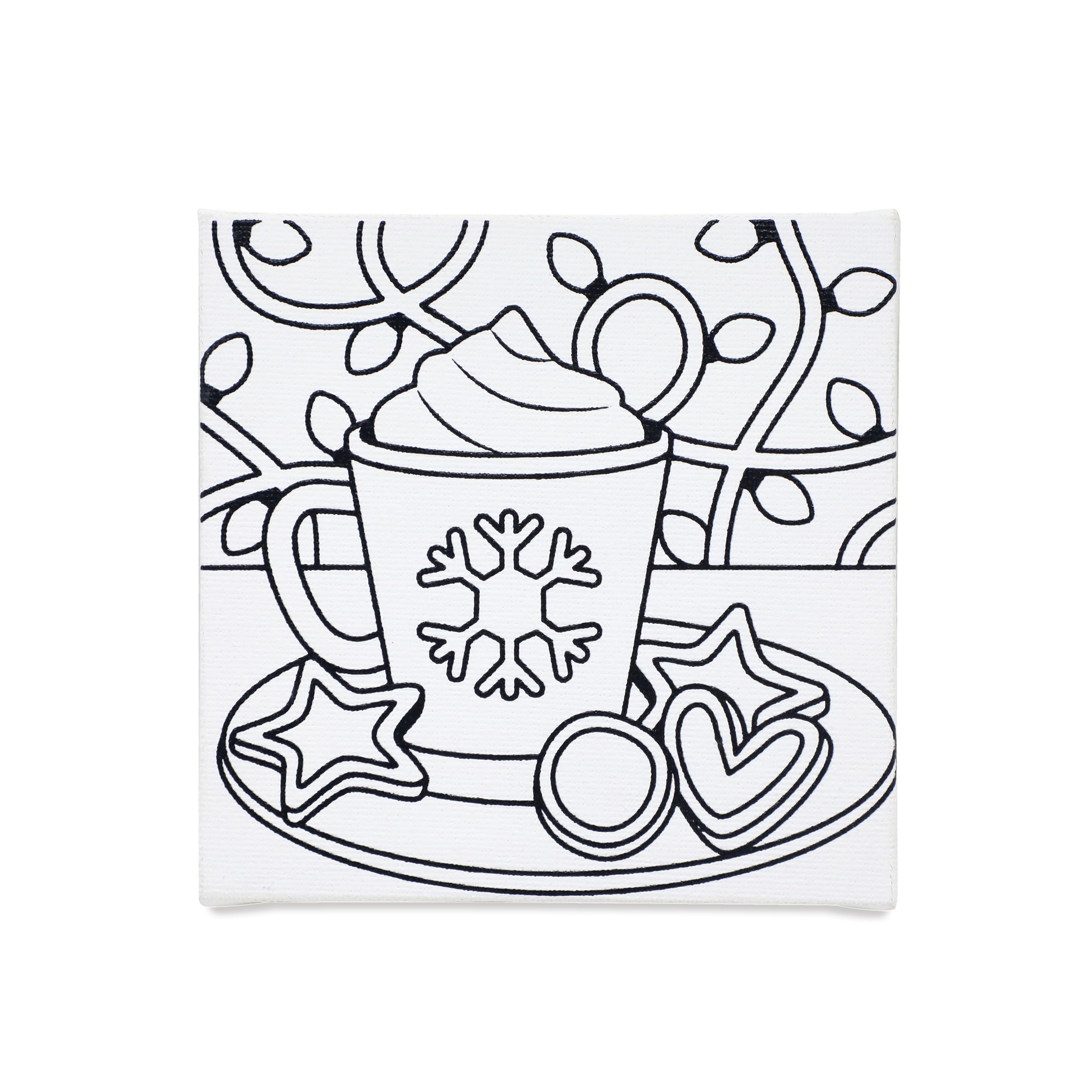 5" x 5" Christmas Cocoa Canvas Painting Kit by Artist's Loft™