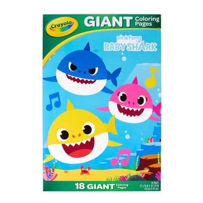 Crayola Baby Shark Giant Coloring Pages | Michaels