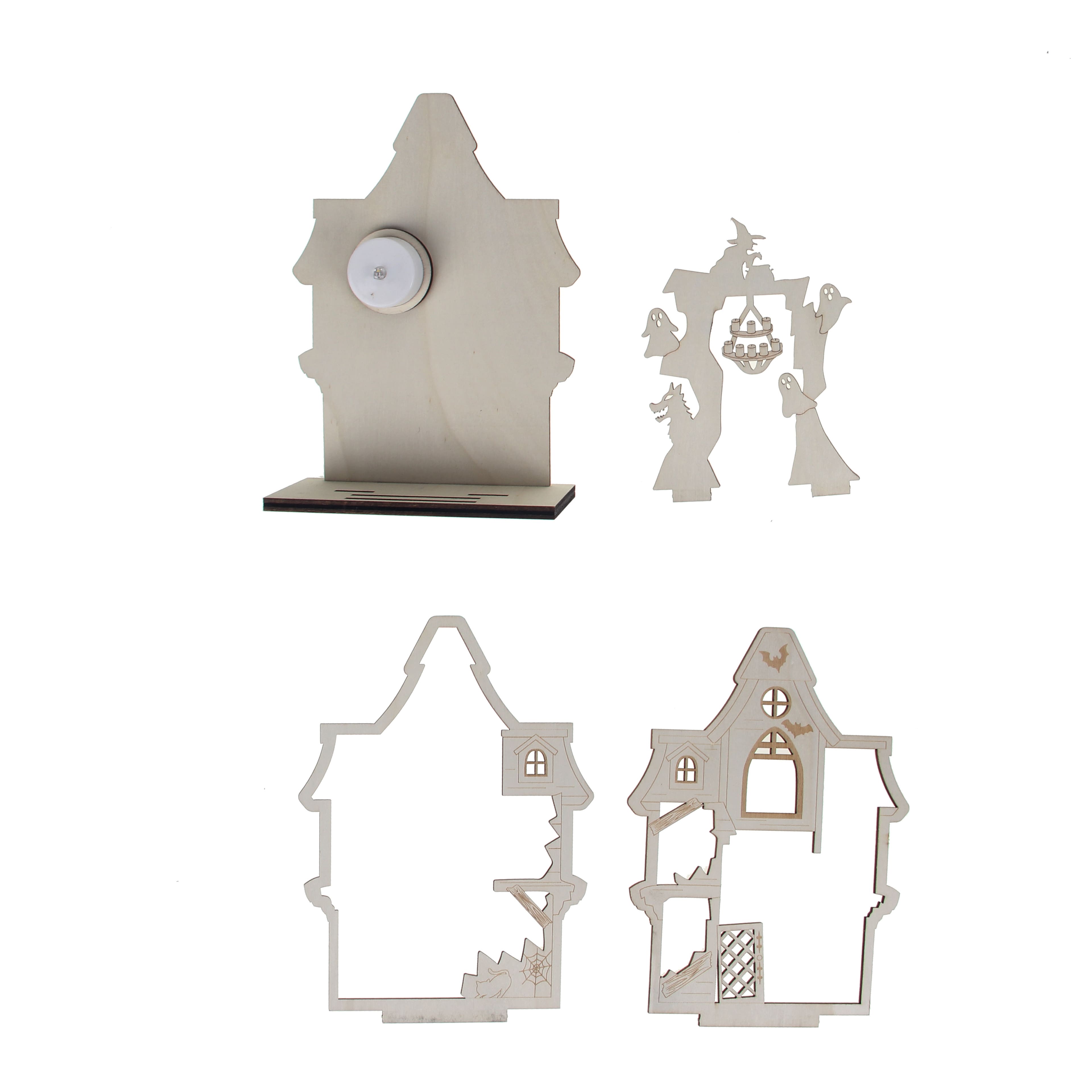 8.25" DIY Layered House Wood Décor by Make Market®