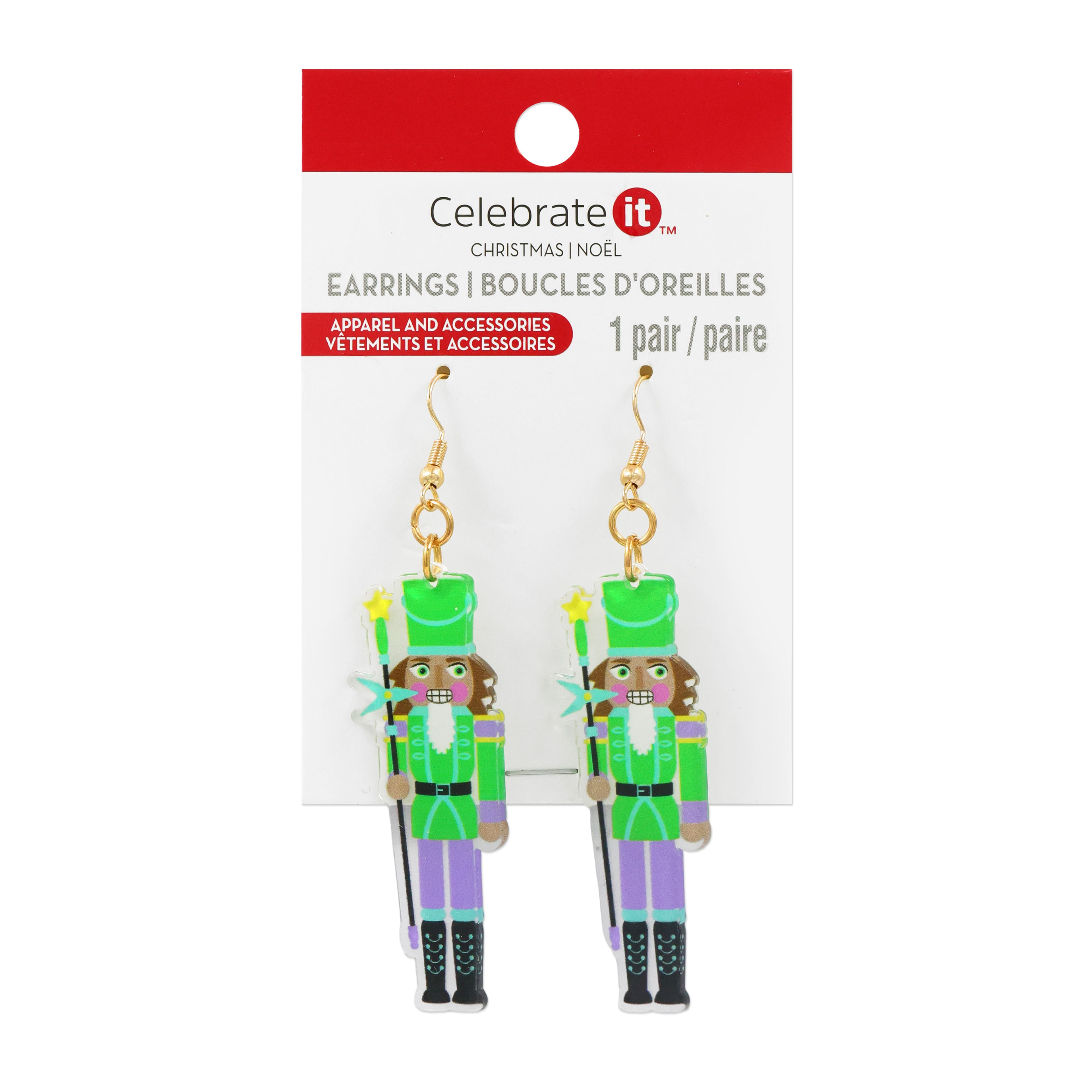 Green Nutcracker Earrings by Celebrate It™