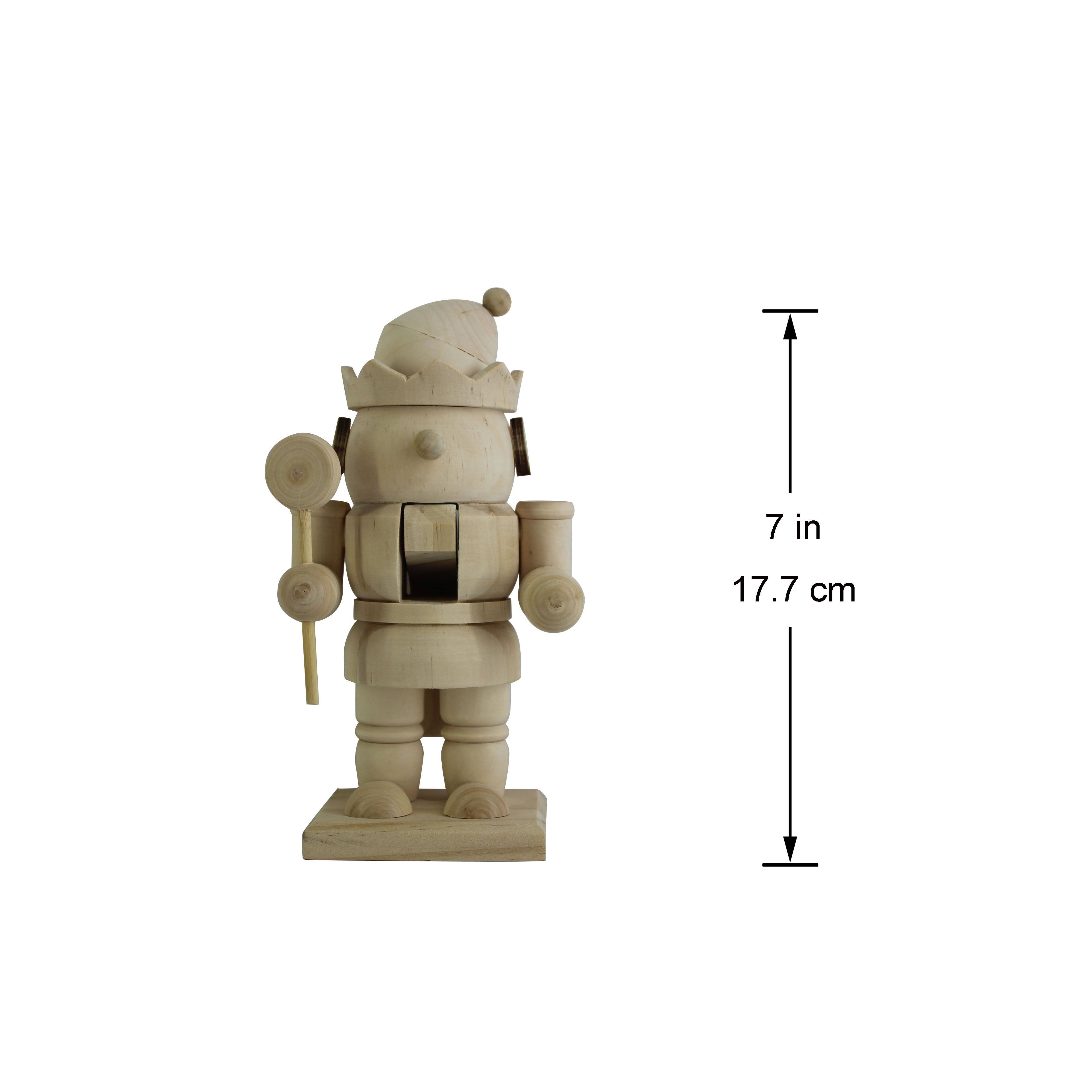 7&#x22; Christmas Elf with Lollipop DIY Pinewood Nutcracker by Make Market&#xAE;