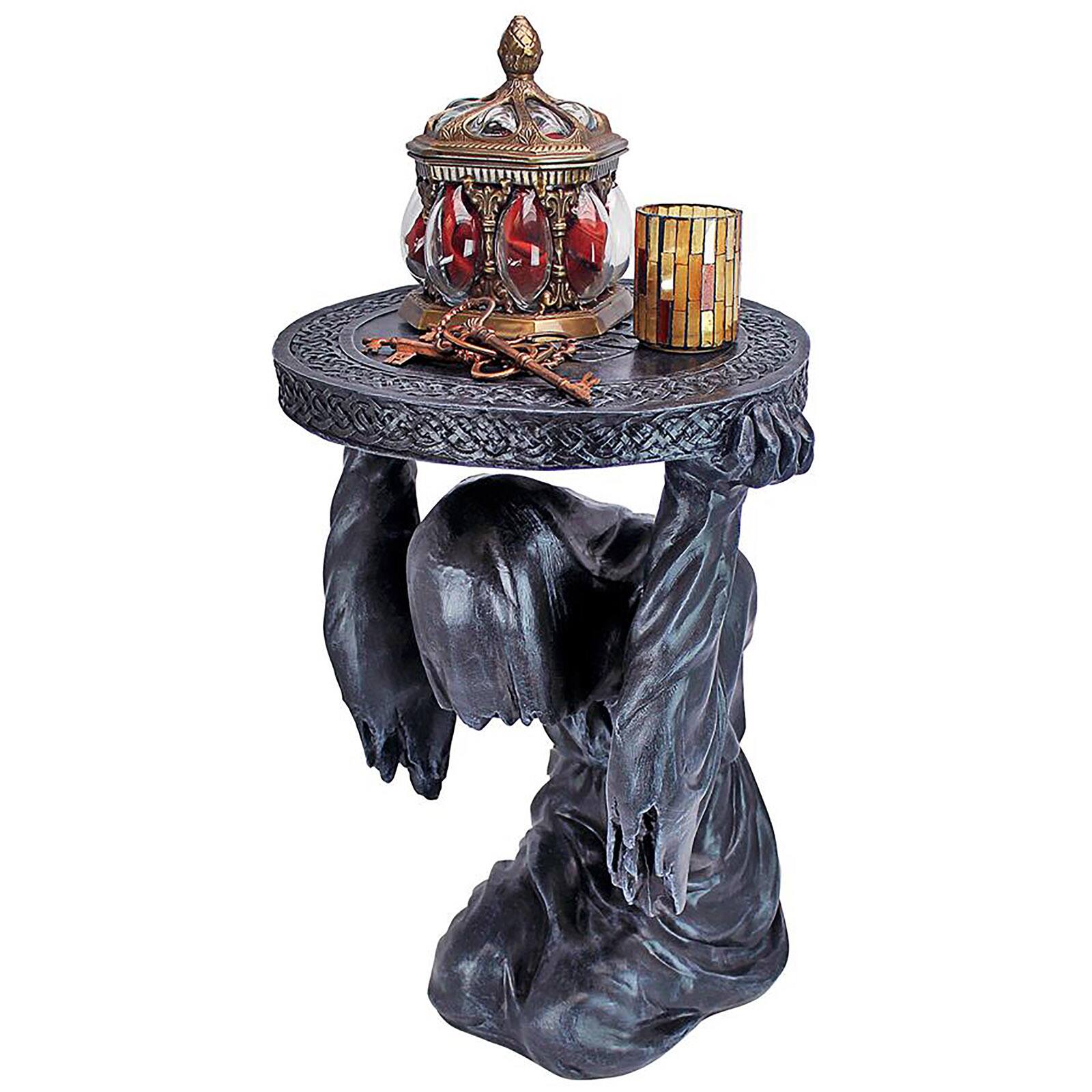 Design Toscano 20&#x22; Deaths at Hand Grim Reaper Sculptural Side Table