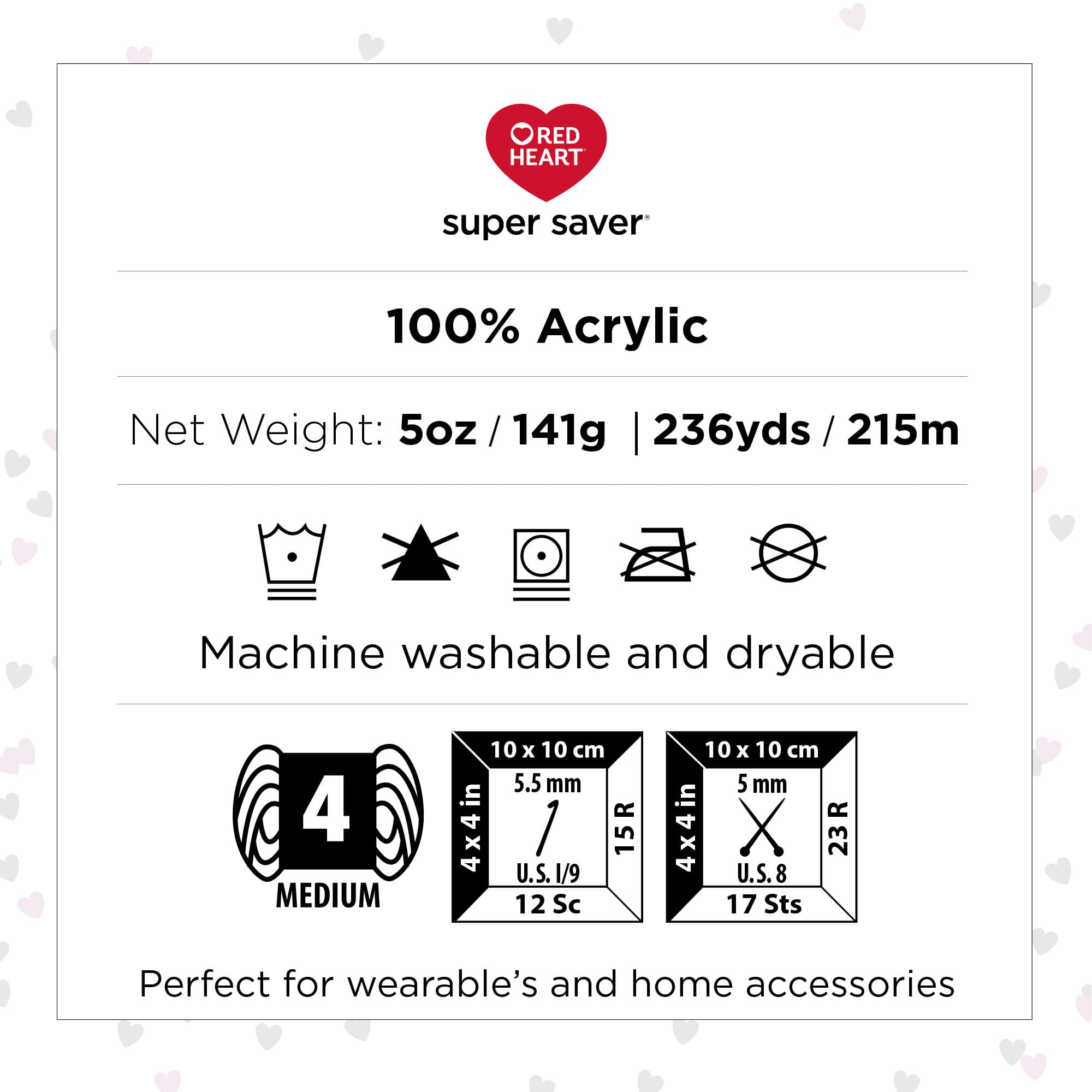 Red Heart Super Saver Yarn-Blacklight, 1 count - Fry's Food Stores