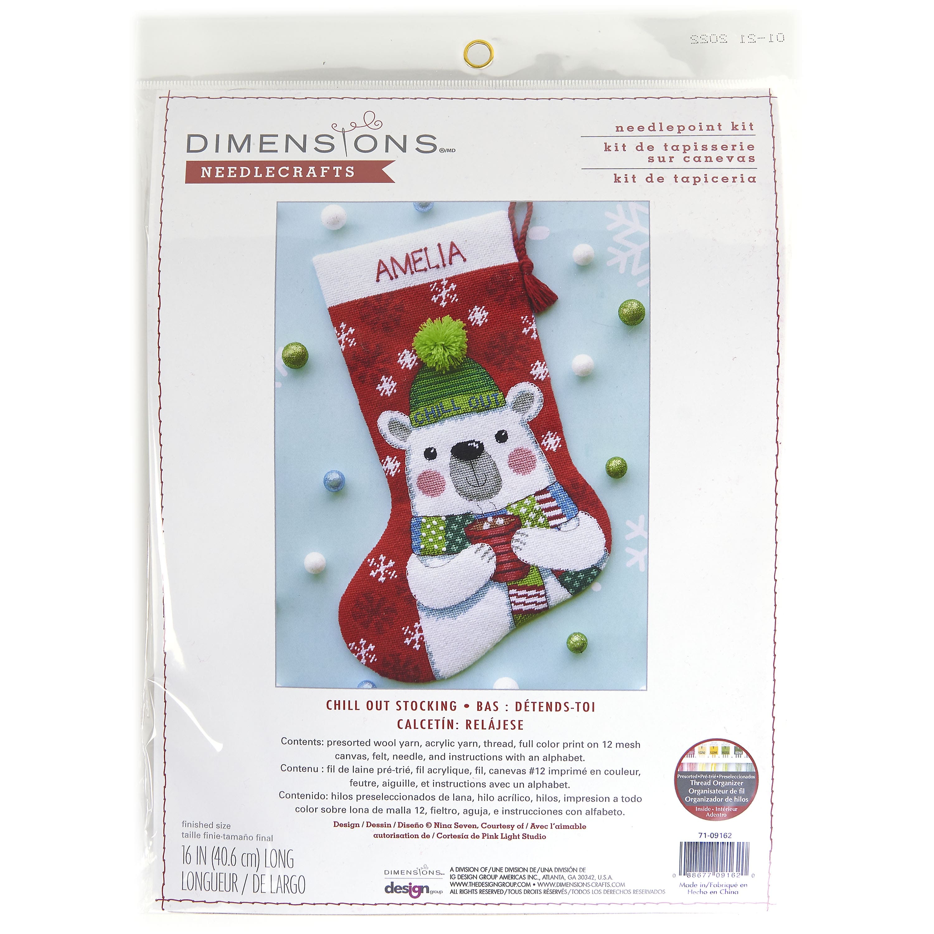 Dimensions&#xAE; Chill Out Stocking Needlepoint Kit