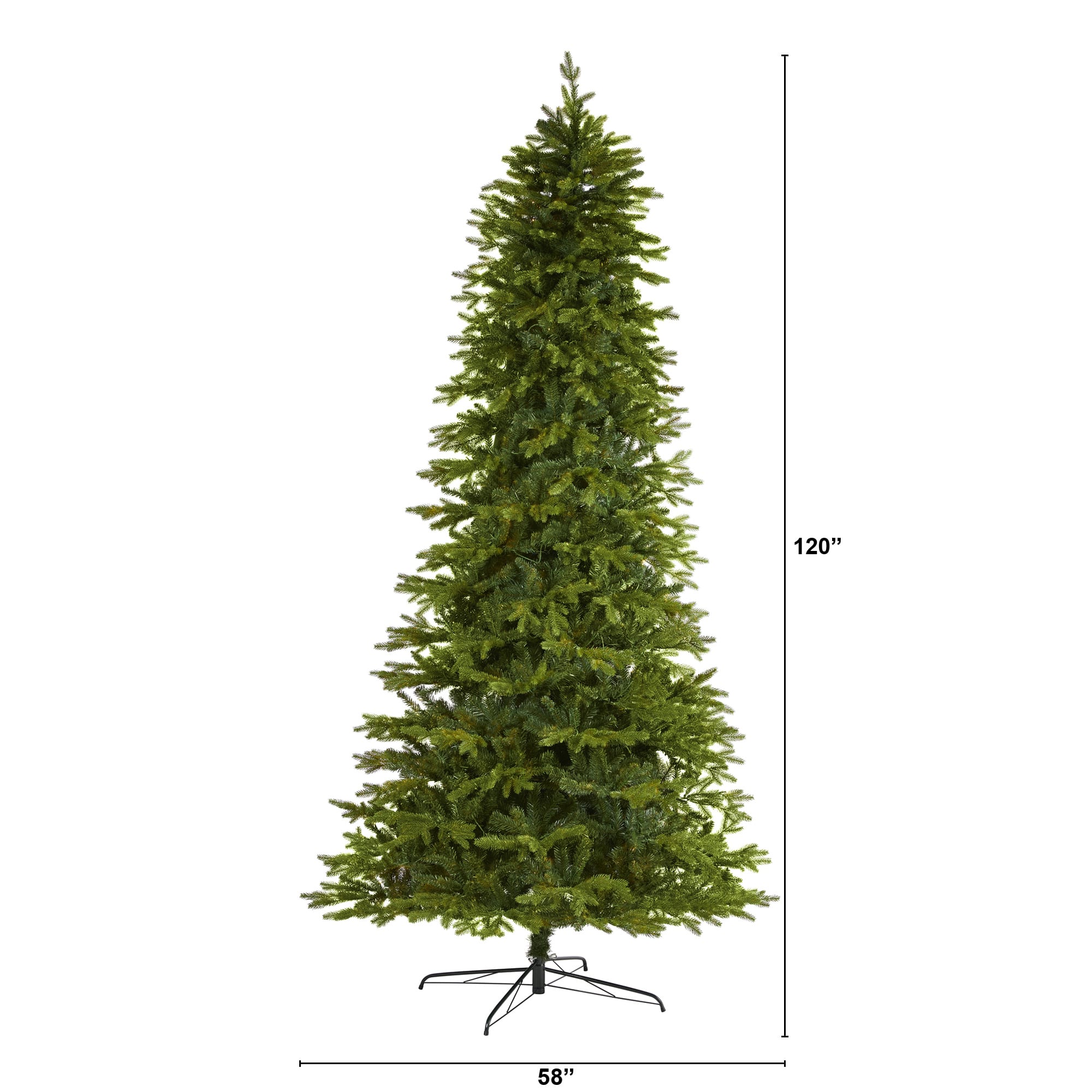 10ft. Unlit Belgium Fir Natural-Look Artificial Christmas Tree