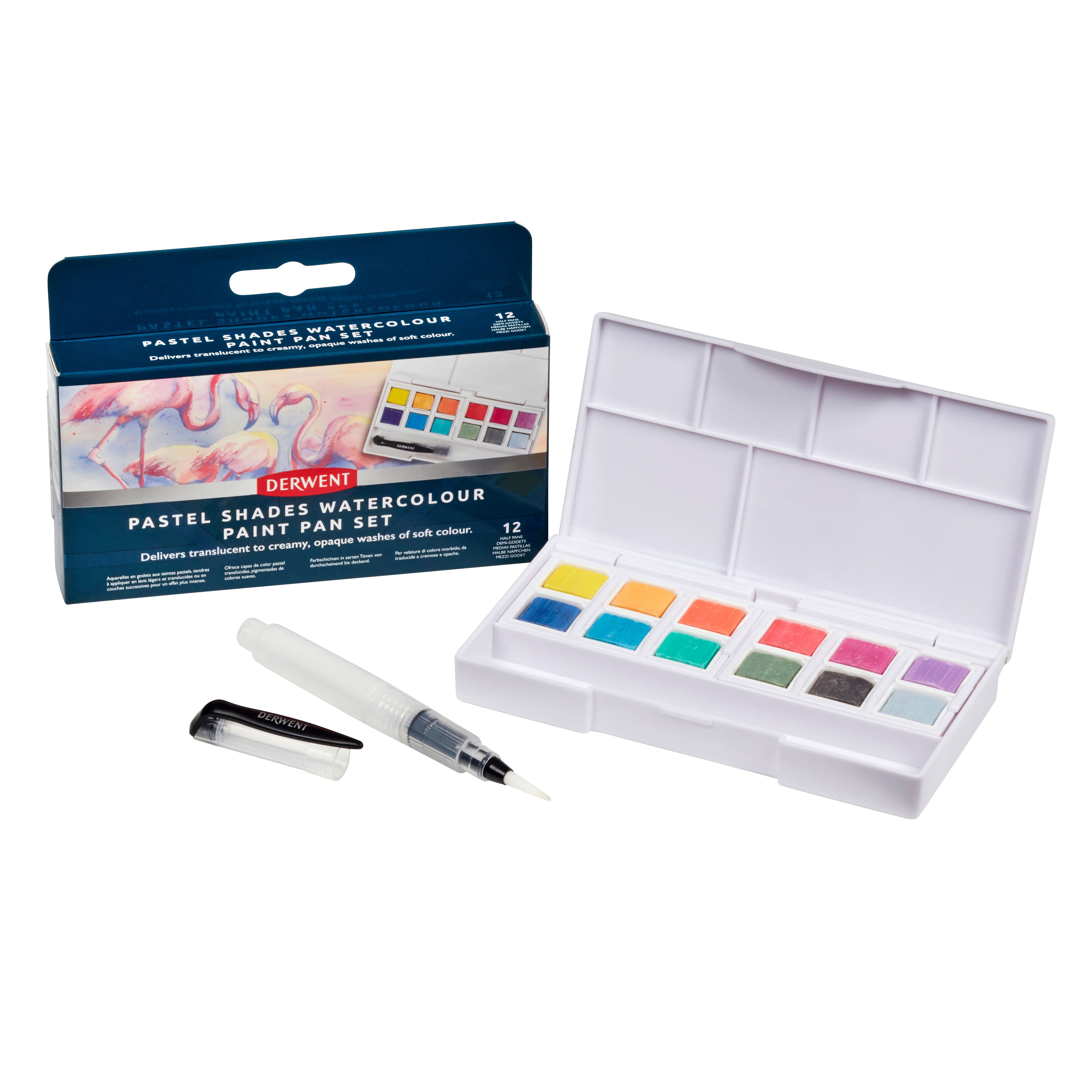 Derwent Pastel Shades Watercolour Paint Pan Set