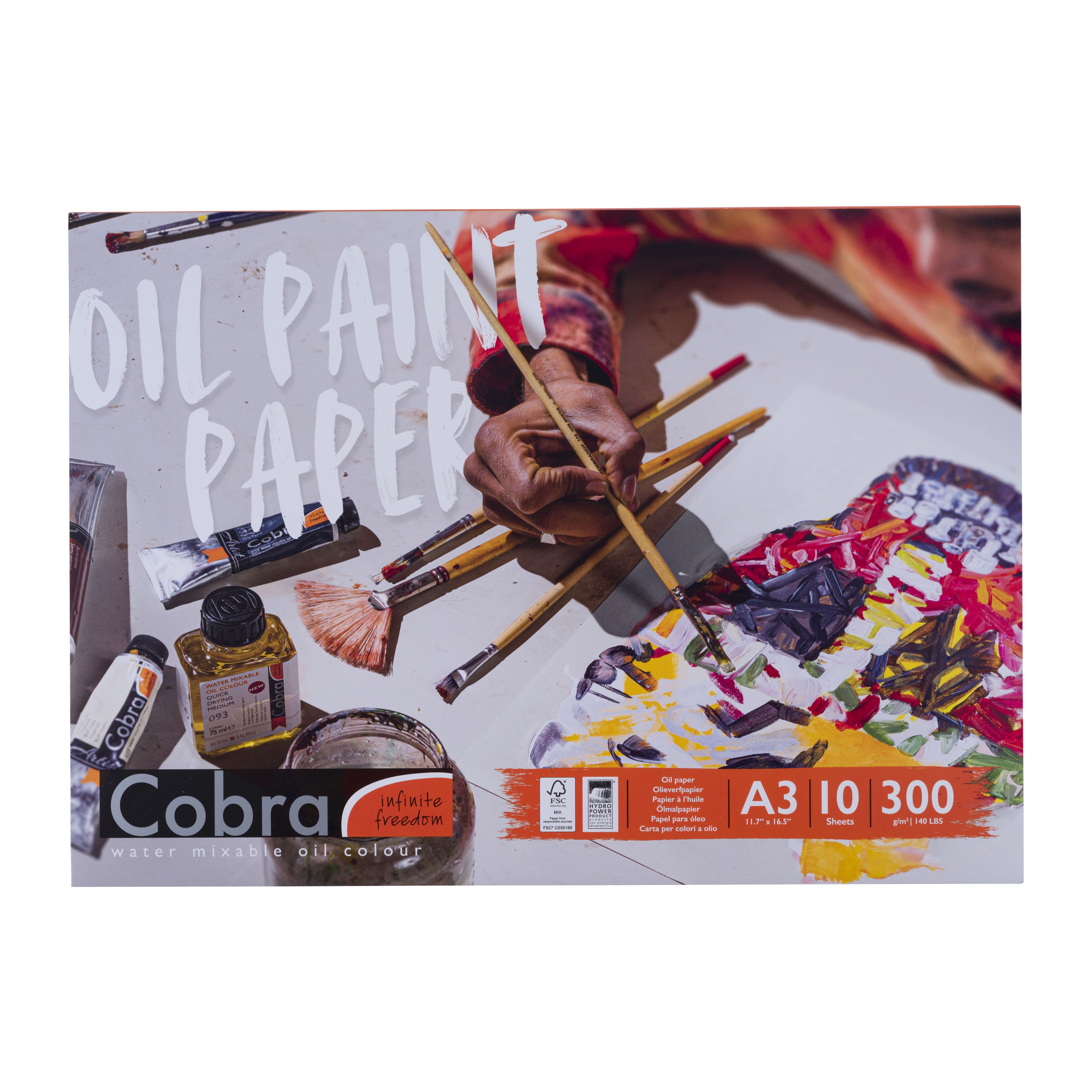 Cobra 140lb. A3 Oil Color Paper, 10 Sheets