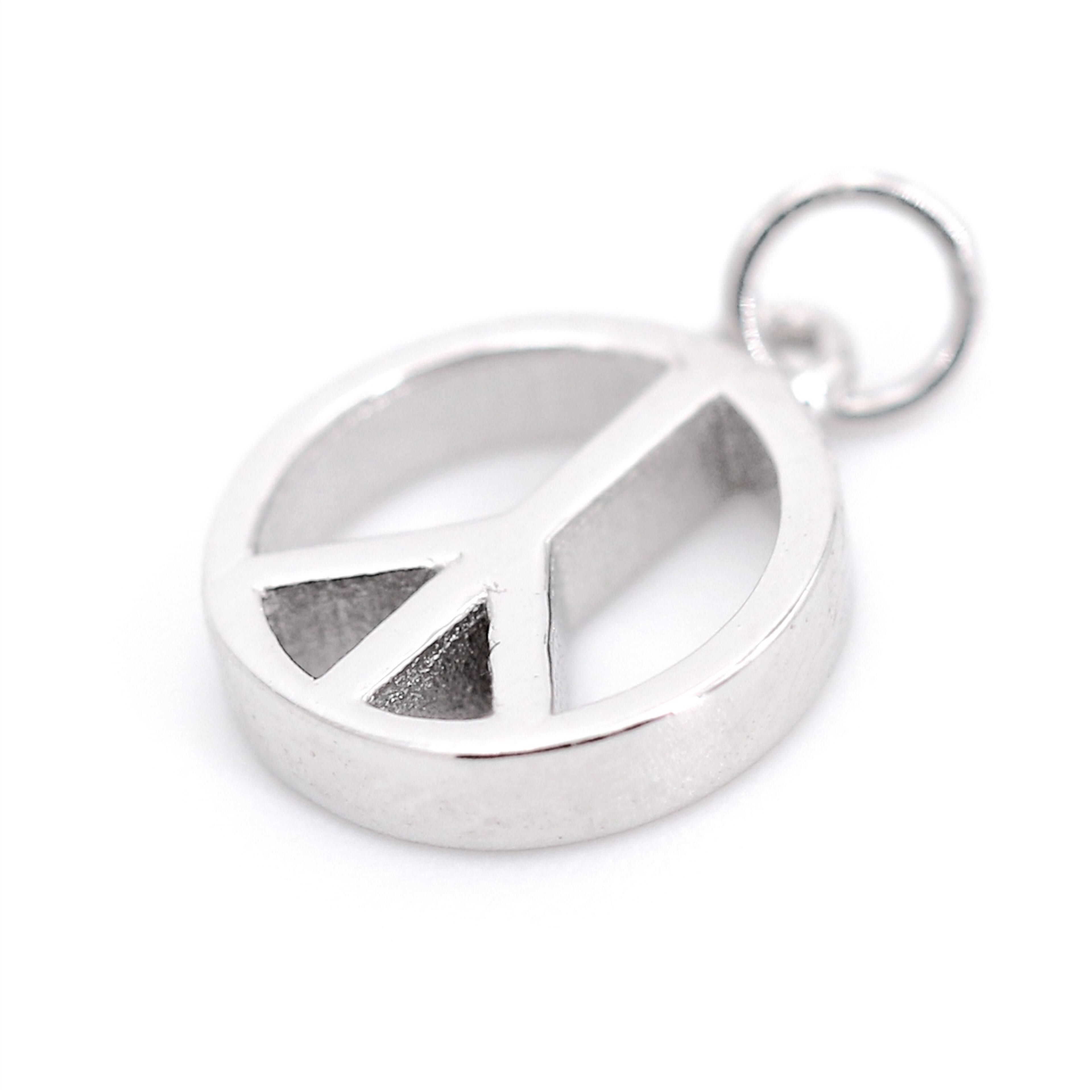 Sterling Silver Peace Icon Charm by Bead Landing&#x2122;