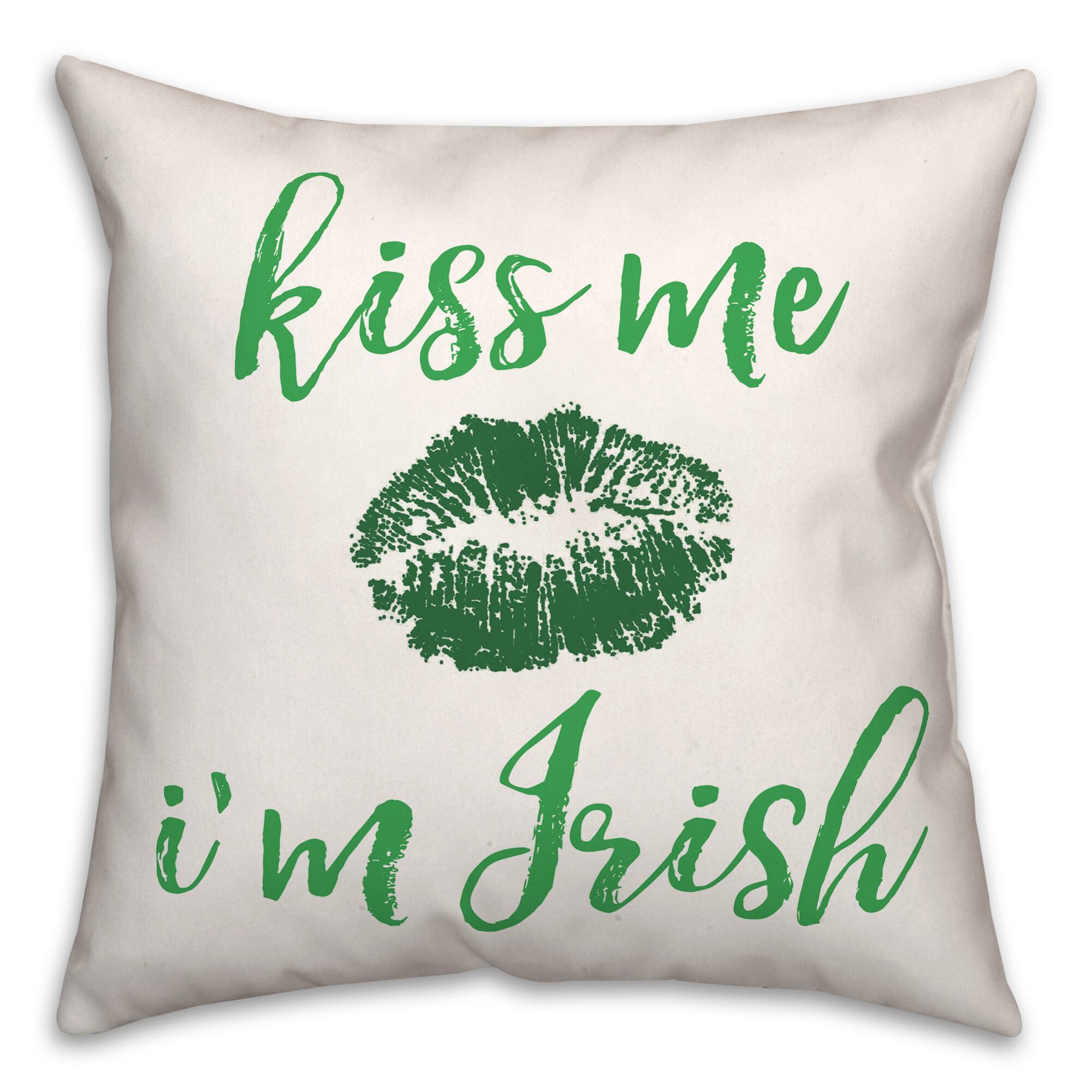 Kiss Me Throw Pillow