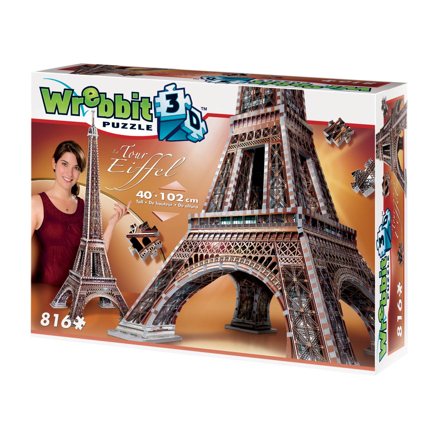Wrebbit 3d Puzzle Eiffel Tower 816 Piece Puzzle Michaels