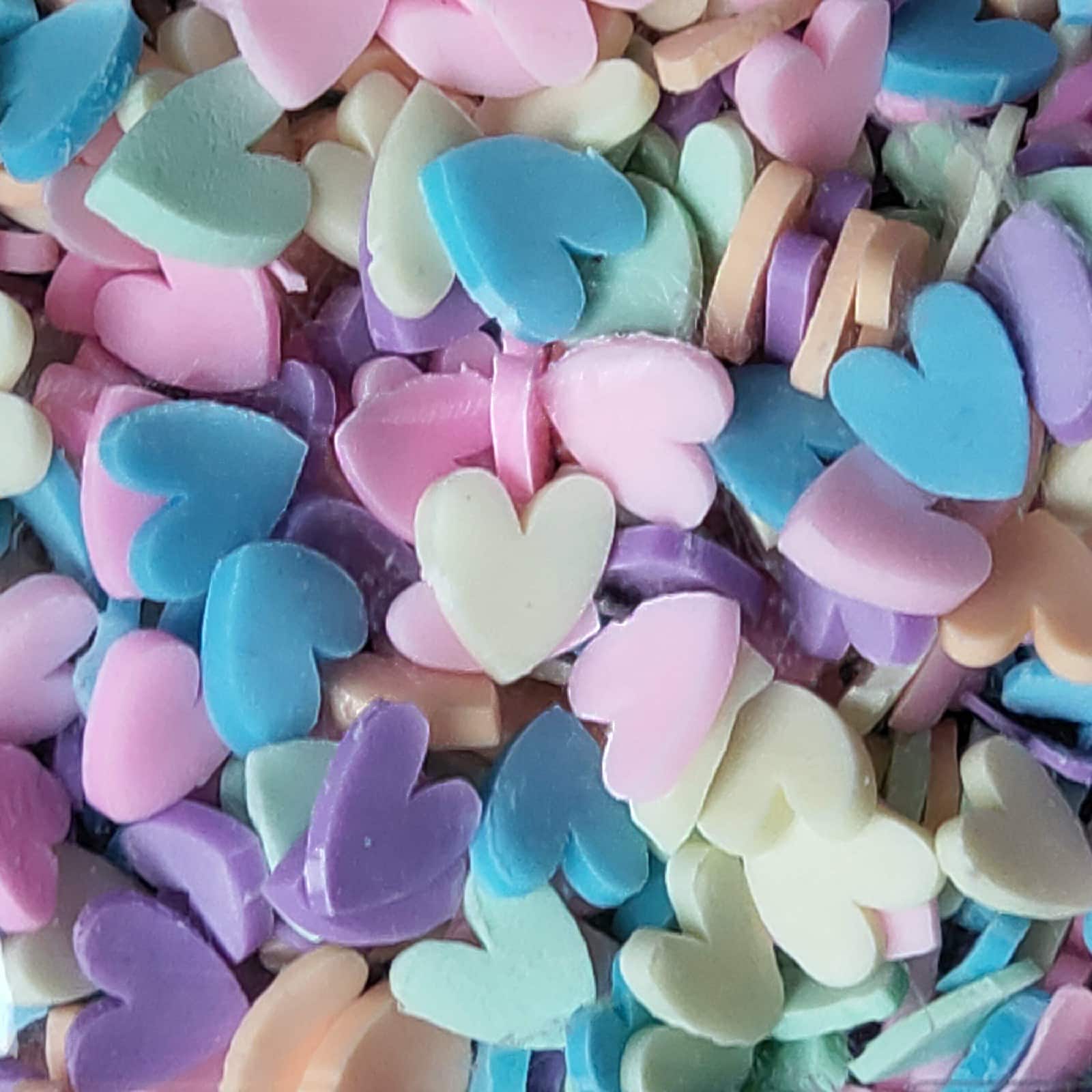 12 Pack: Pastel Hearts Specialty Polyester Glitter by Recollections™