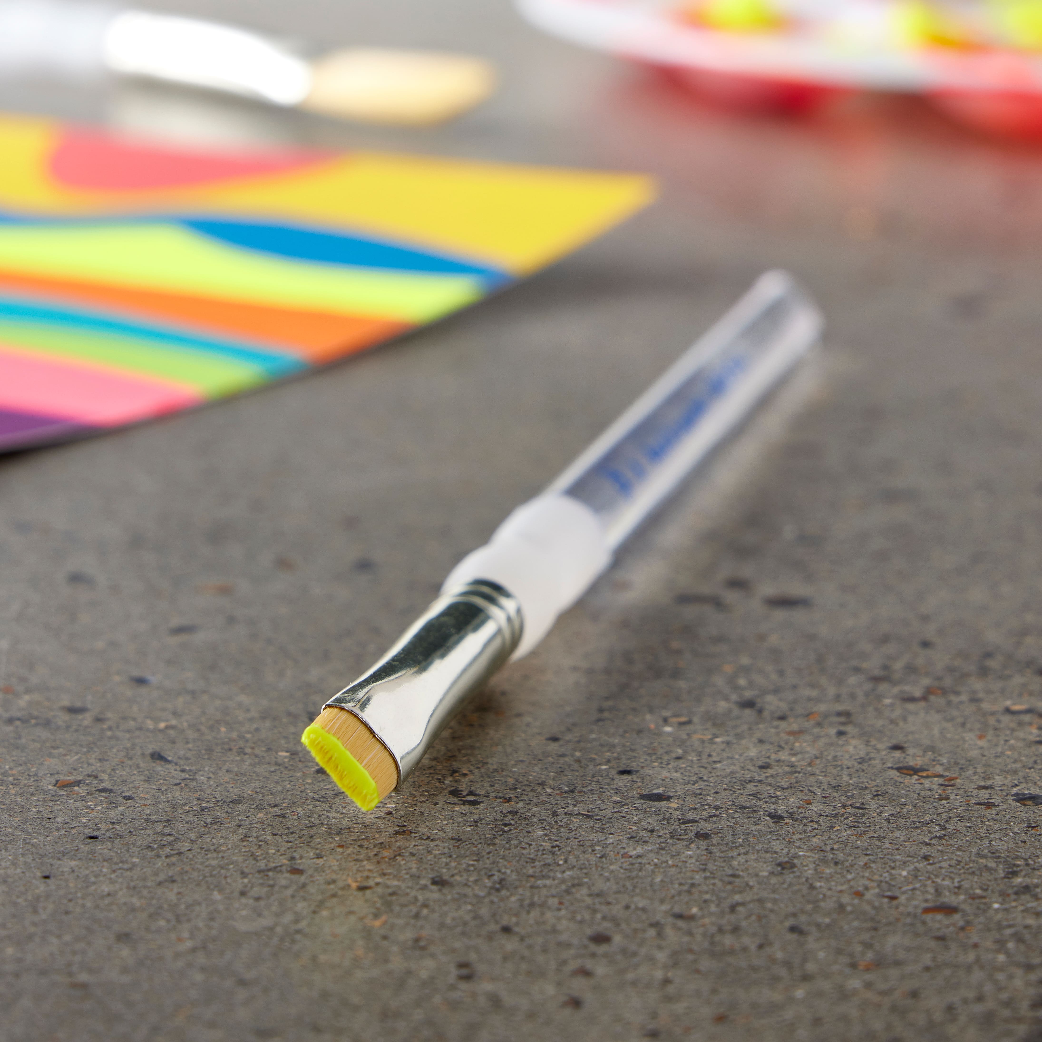 12 Pack: Royal & Langnickel® Soft-Grip™ Golden Taklon Short Handle Short Shader Brush