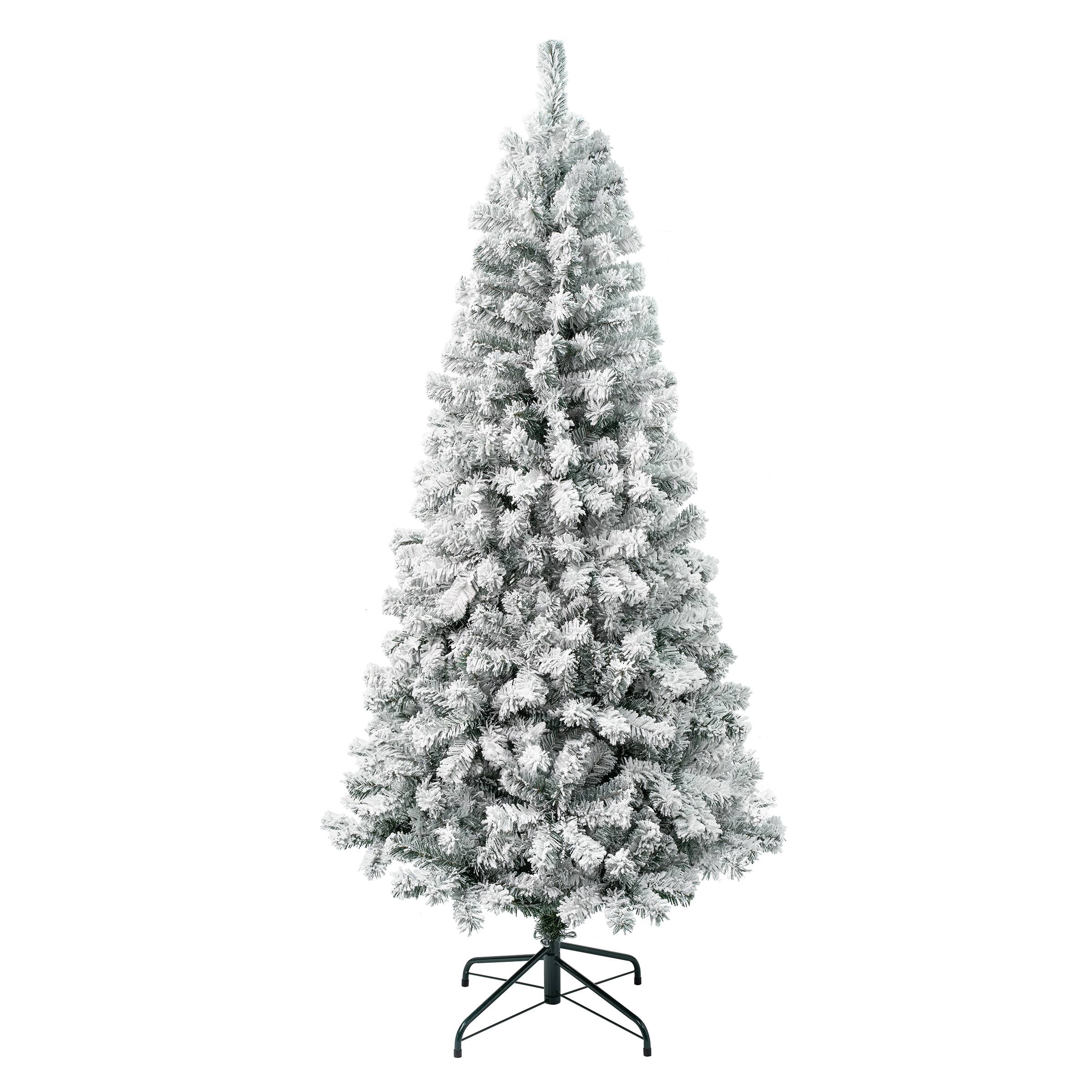 6ft. Unlit Acacia Flocked Artificial Christmas Tree