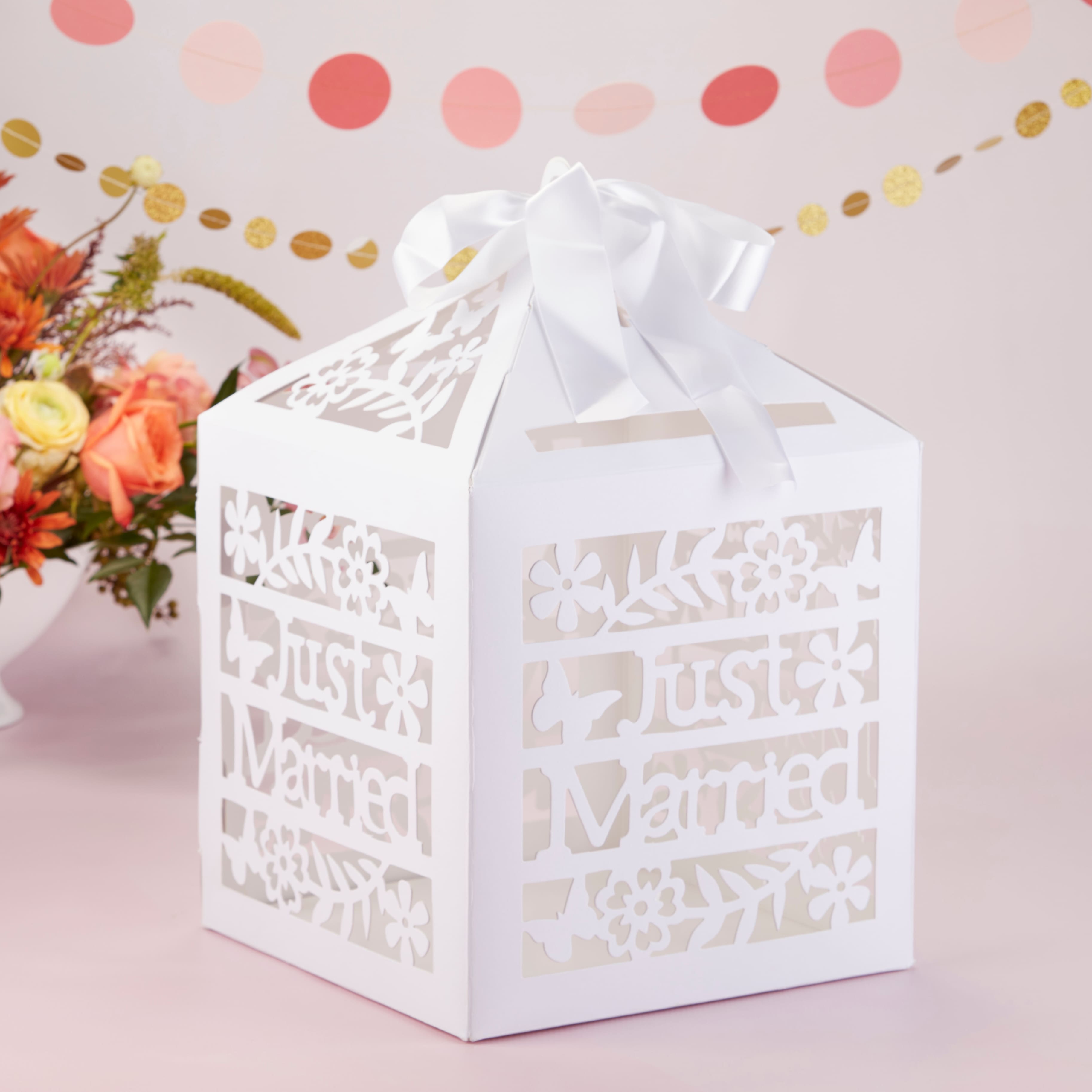 Kate Aspen&#xAE; Just Married Birdcage Card Box