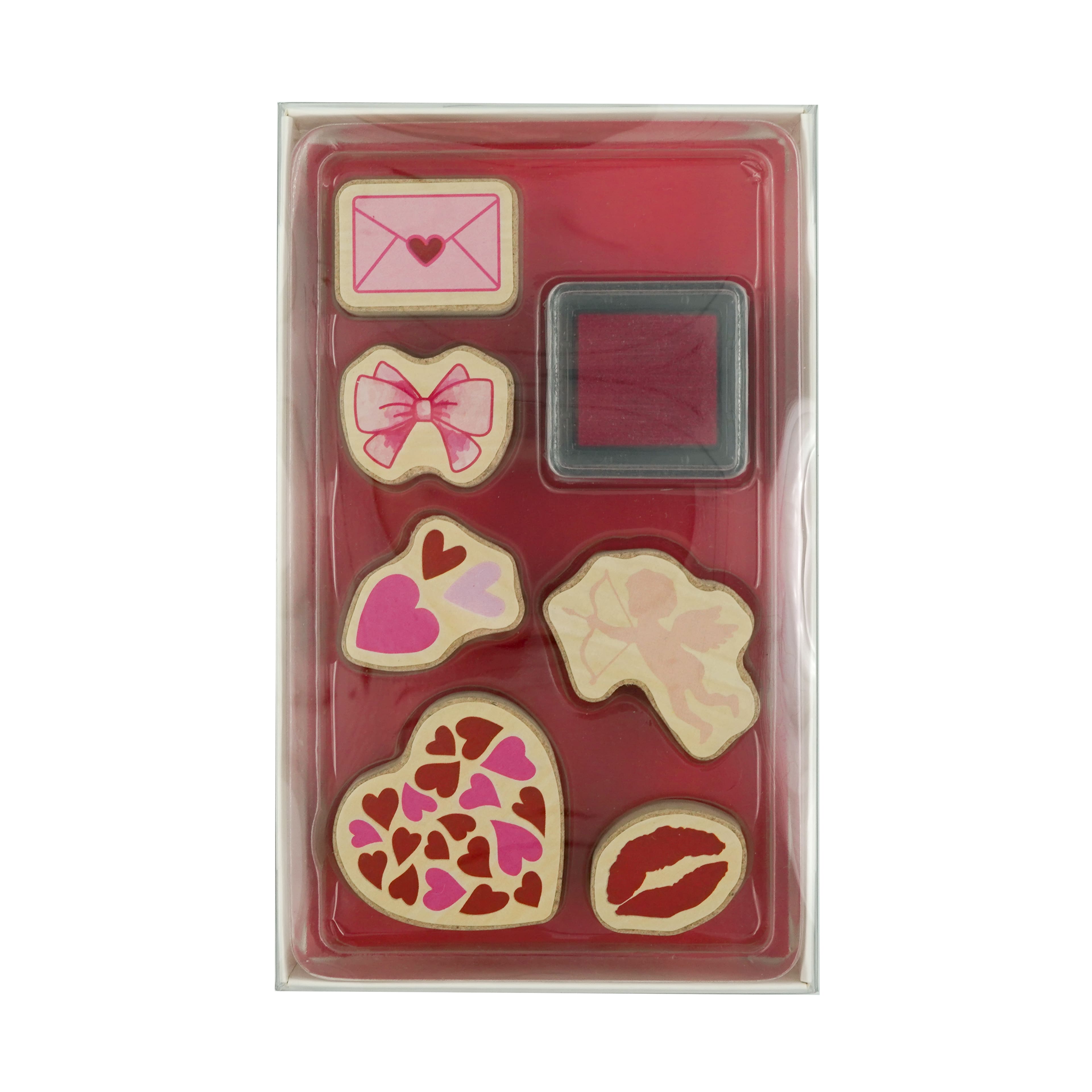 Valentine&#x27;s Day Icons Archival Pigment Ink Pad &#x26; Stamp Set by Recollections&#x2122;