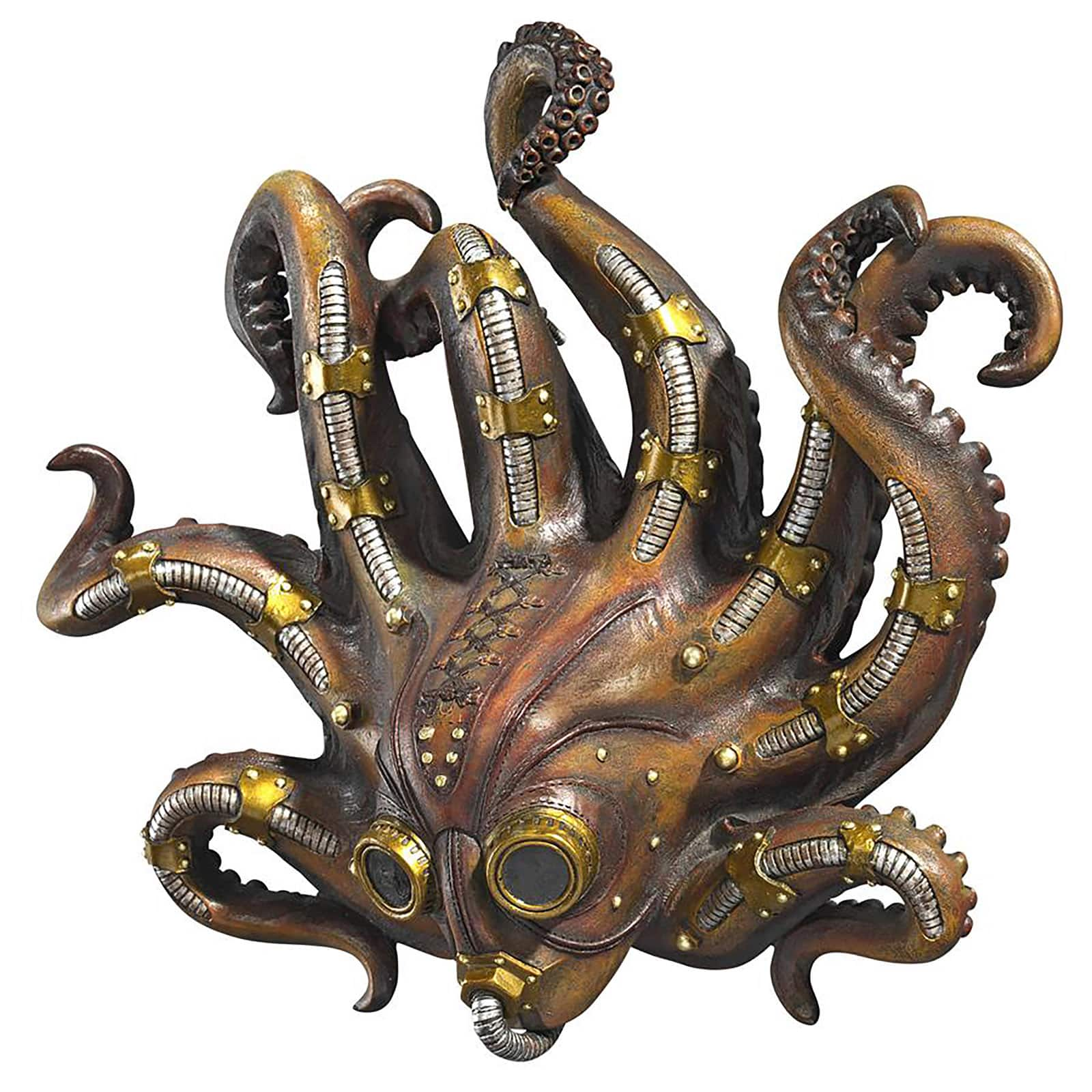 Design Toscano 11&#x22; Steampunk Octopod Wall Sculpture