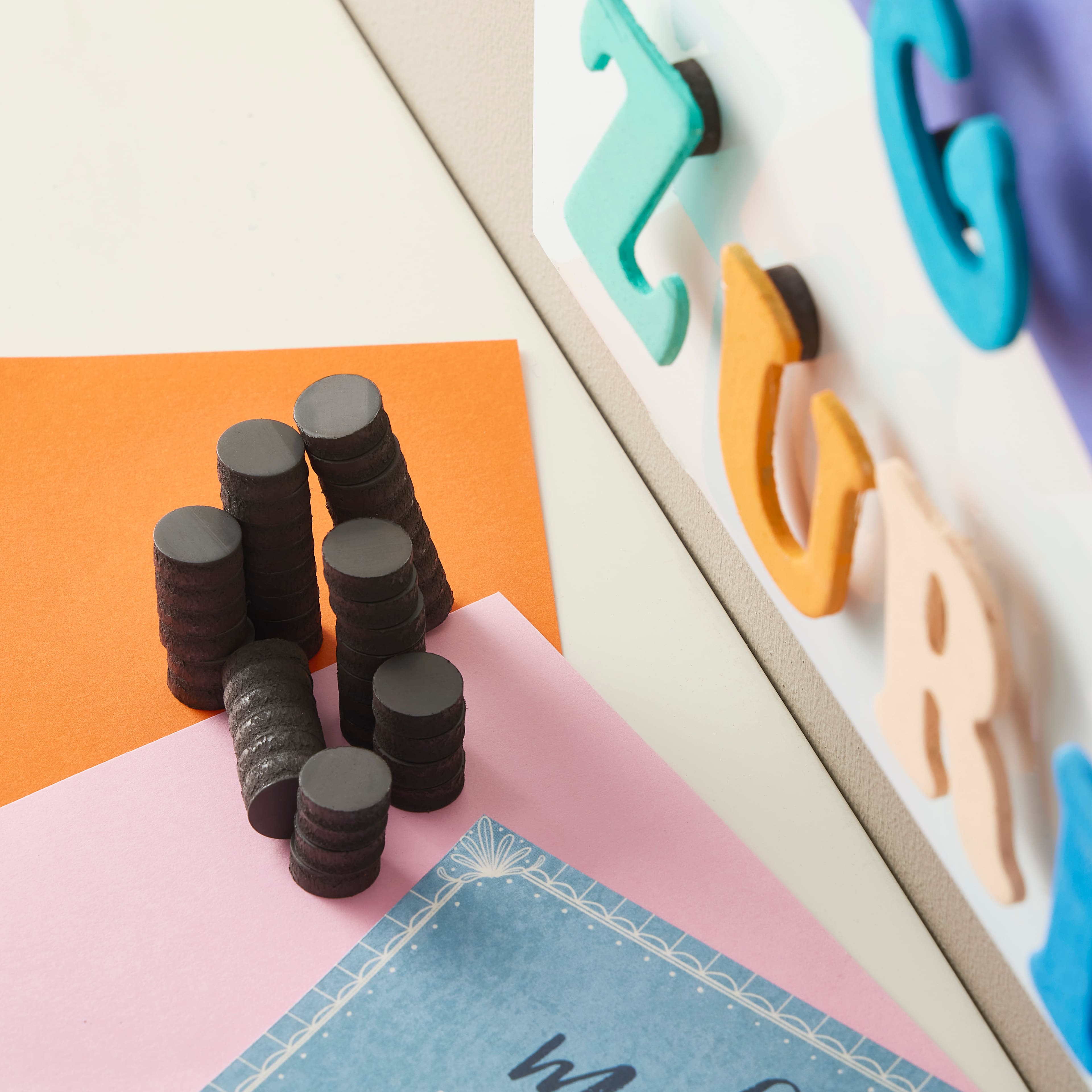 12 Packs: 50 ct. (600 total) ProMAG® Button Magnets, 1/2"