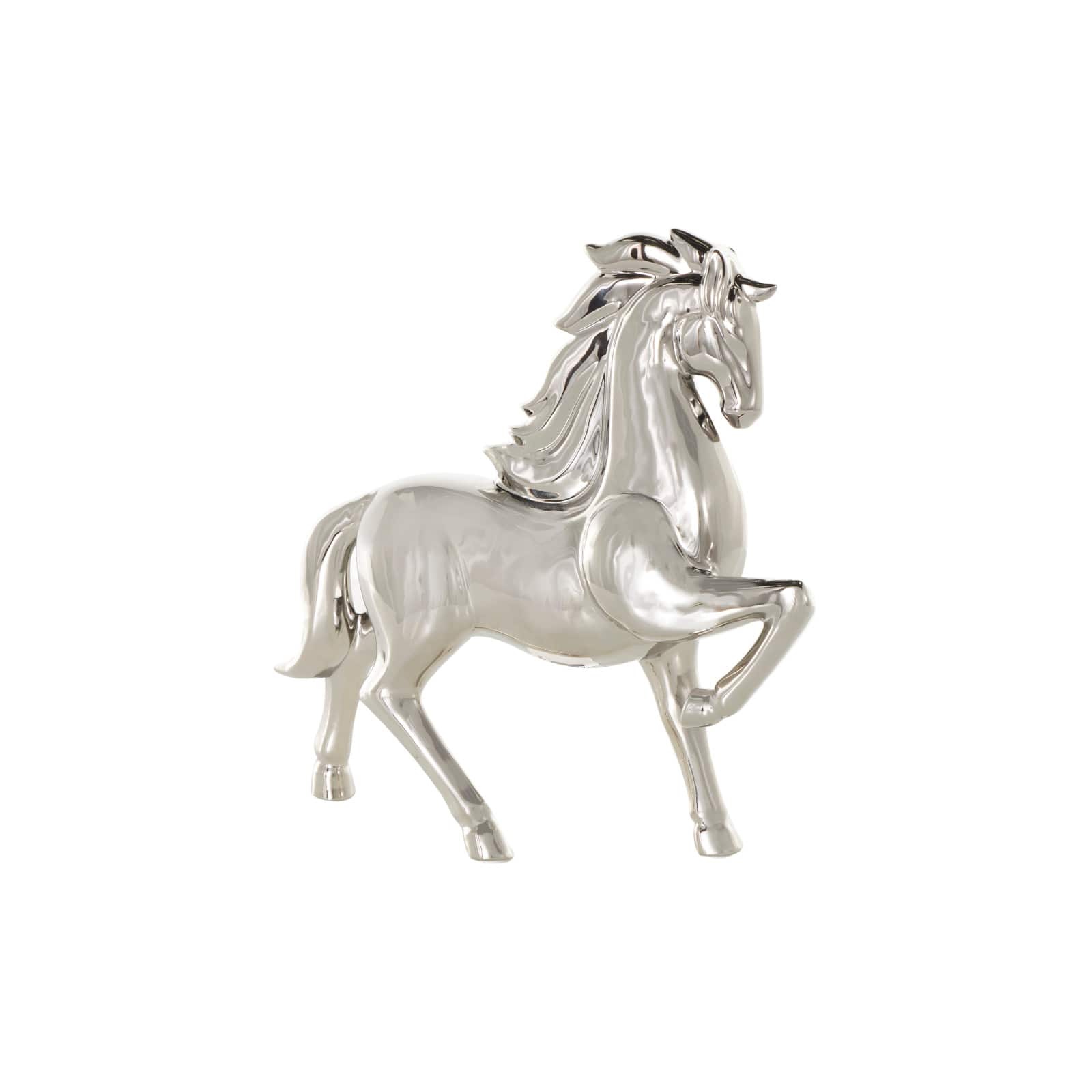 12&#x22; Ceramic Prancing Horse Sculpture