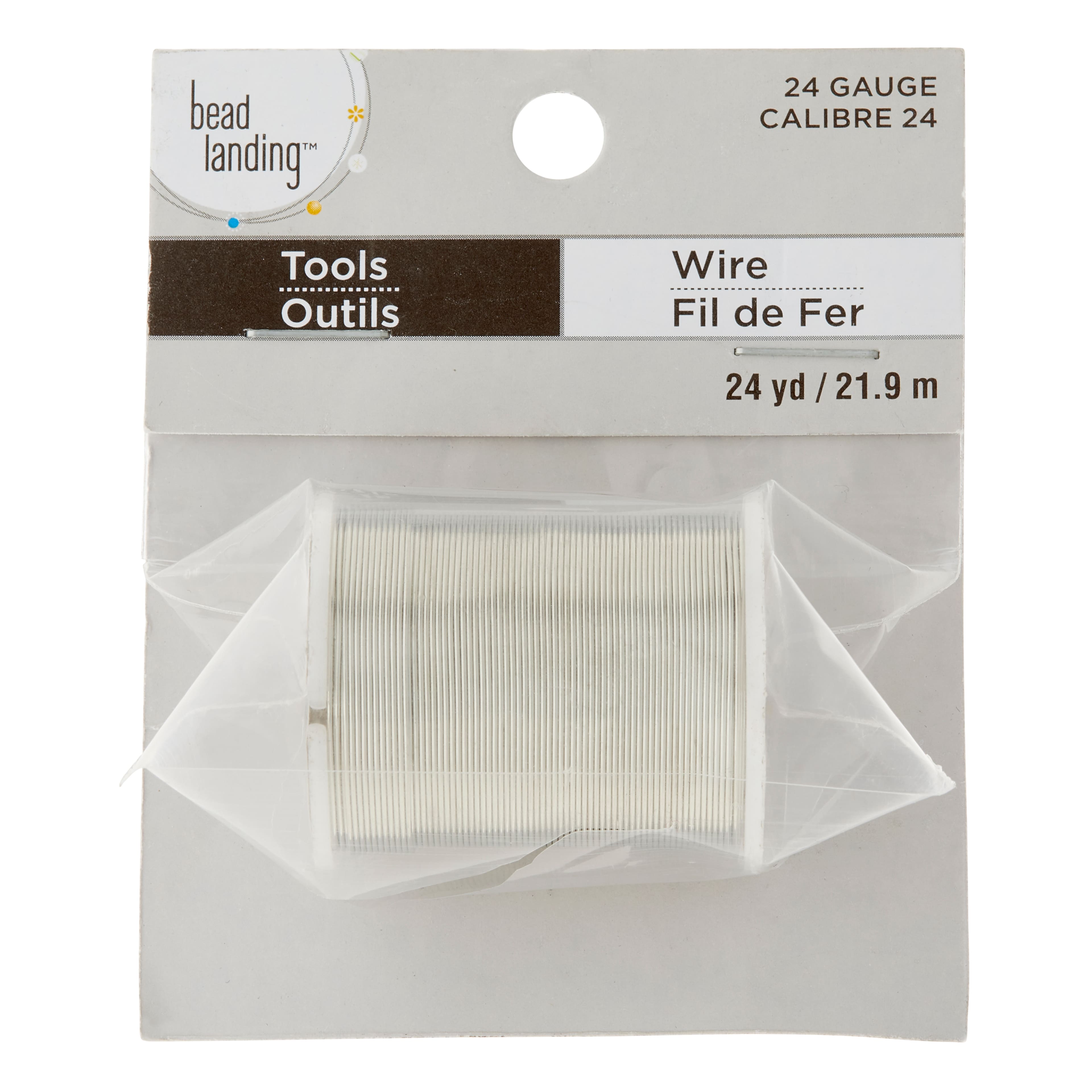 12 Pack: 24 Gauge Silver Beading Wire by Bead Landing™