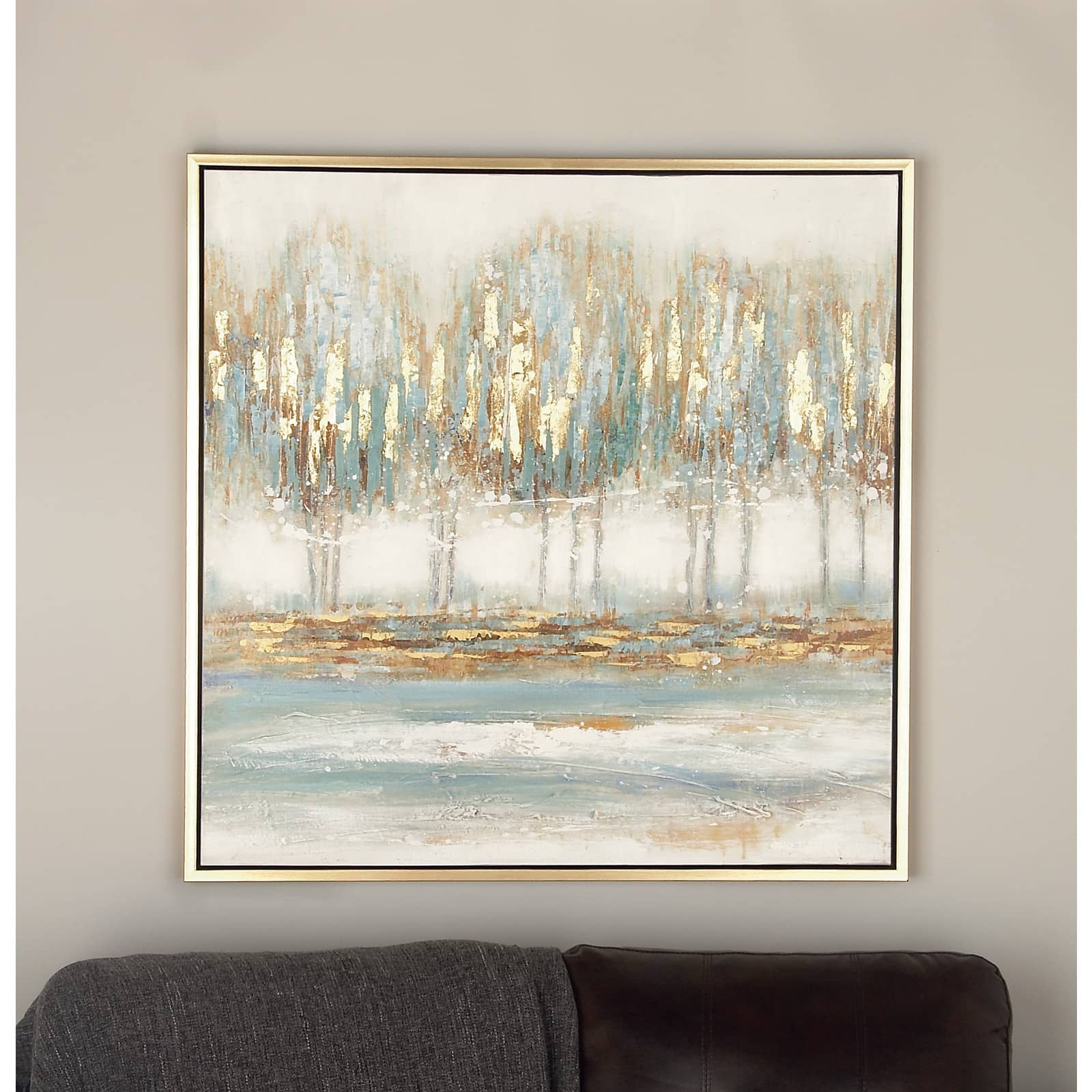 Blue Traditional Lakeside Canvas Wall Art