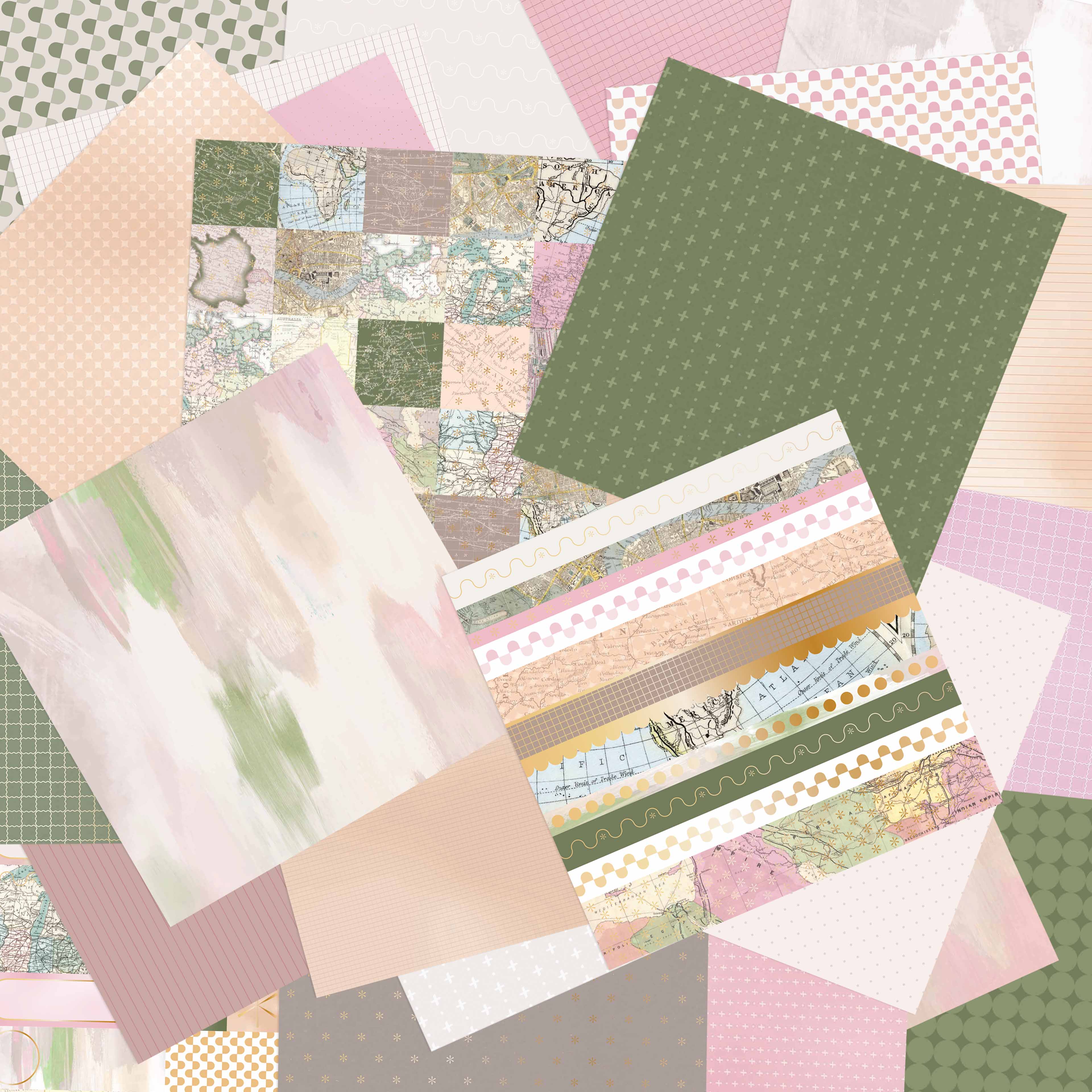 Craft Smith 12&#x22; x 12&#x22; New Voyages Paper Pad, 48 Sheets