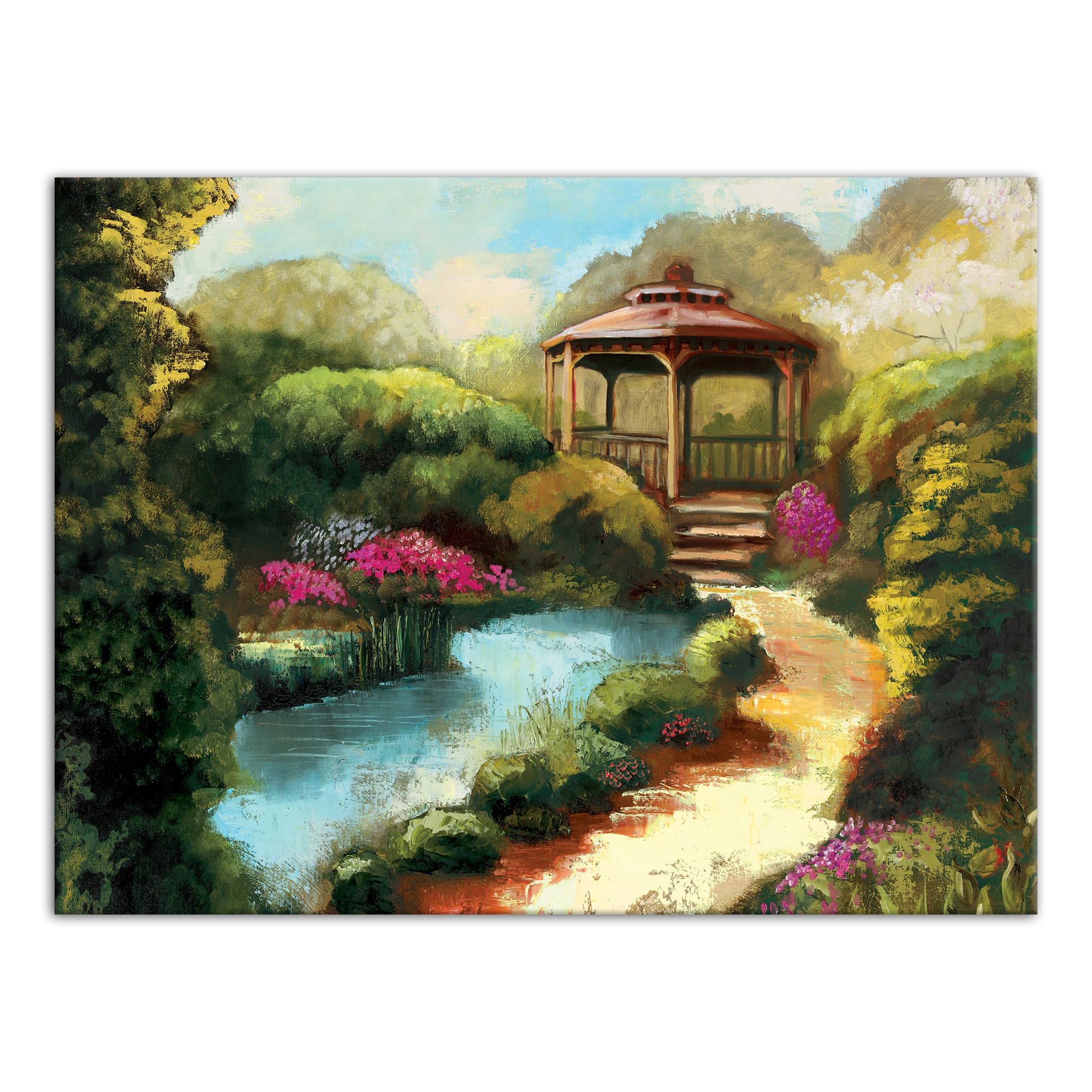 Garden Gazebo Canvas Wall Art