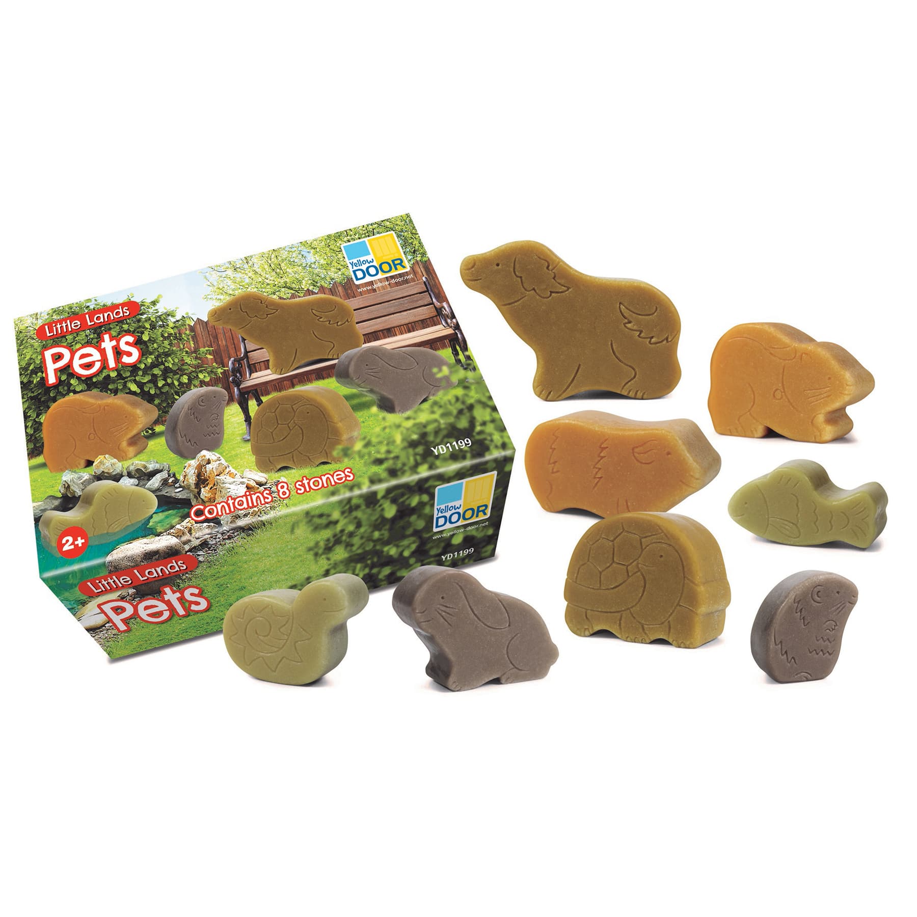 Yellow Door Little Lands Pets Stone Figure Play Set