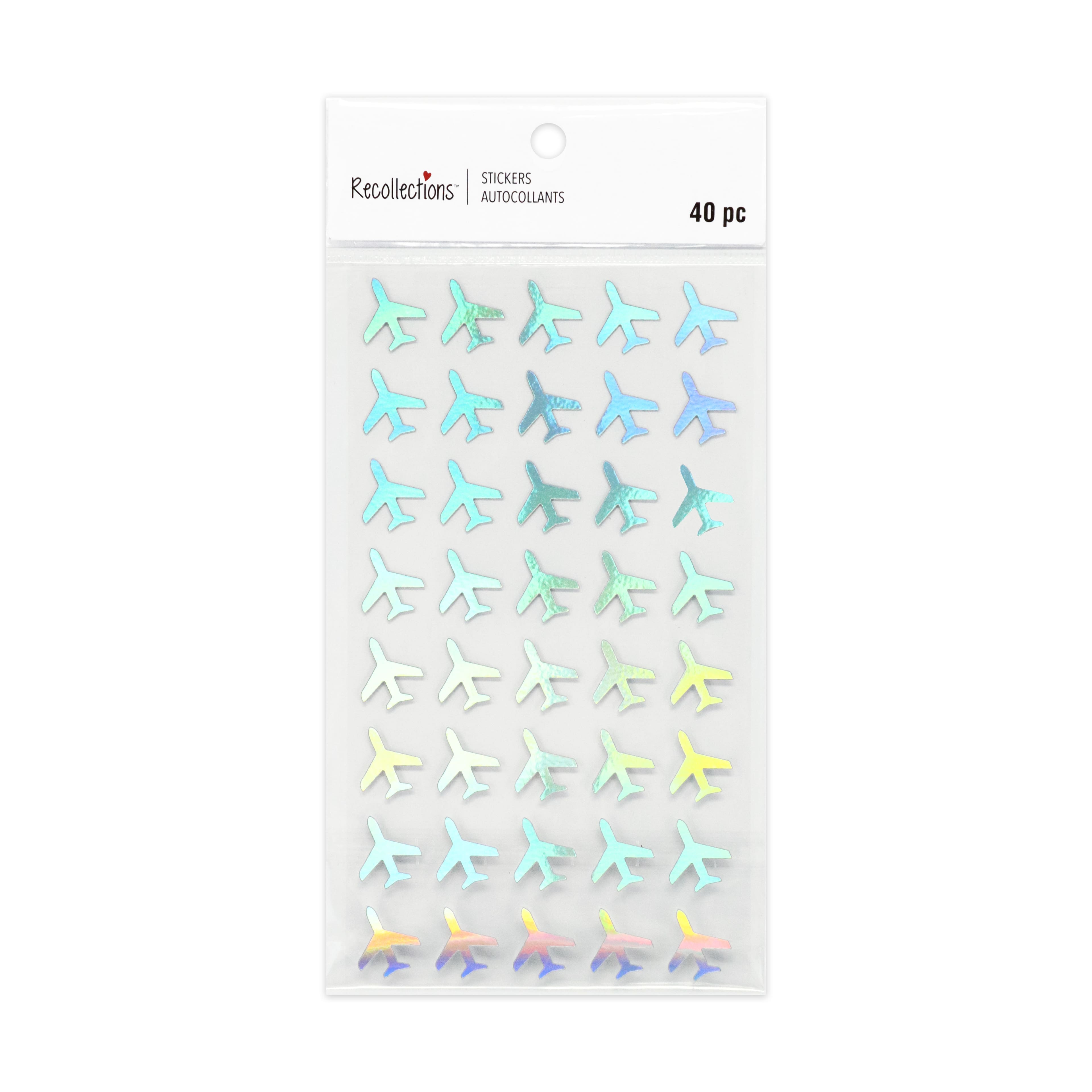 Holographic Airplane Stickers by Recollections™