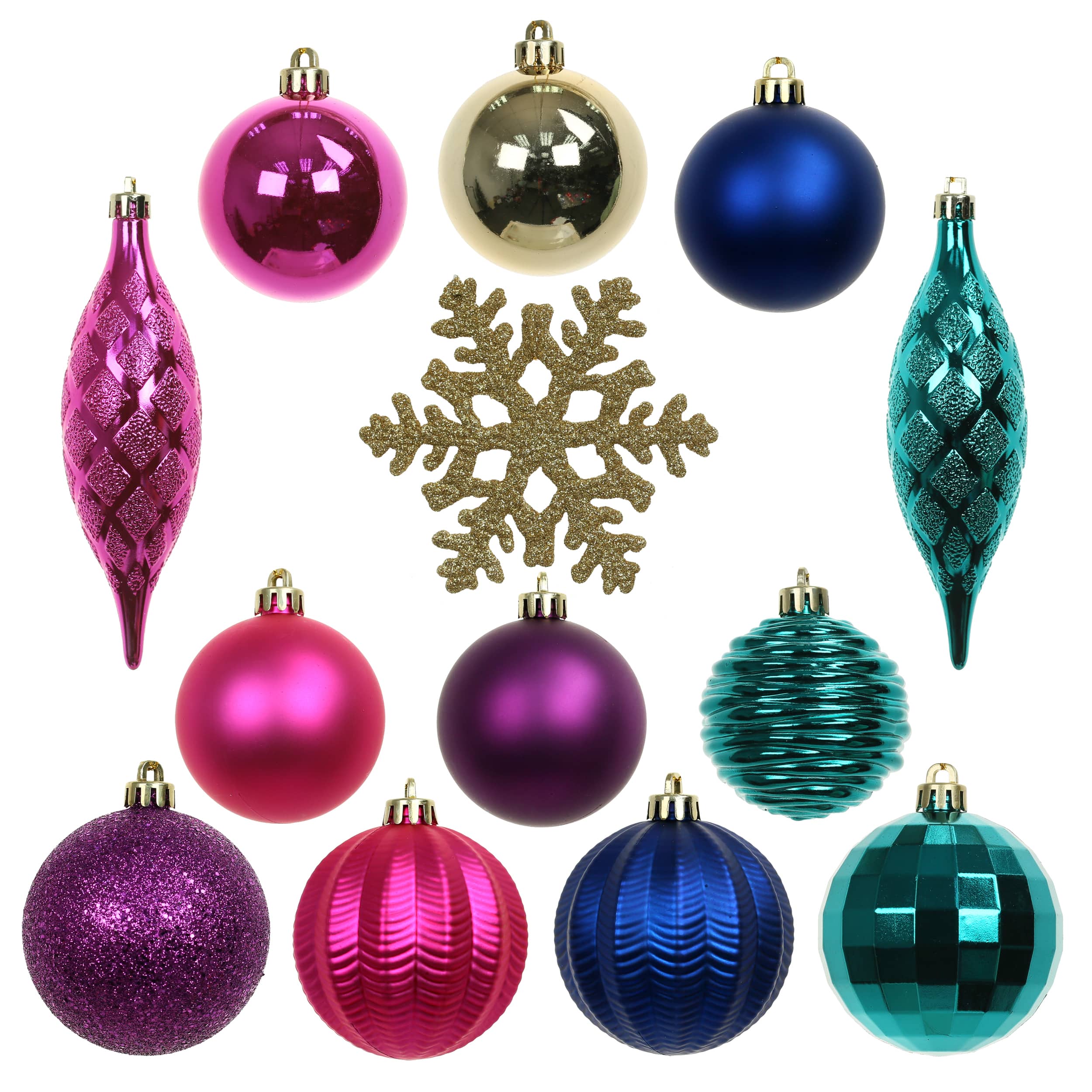 34 Pack Jewel Shatterproof Ornament Set by Ashland&#xAE;