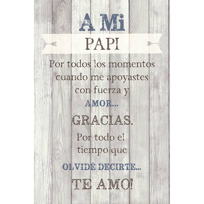 A Mi Papi: To My Dad Wall Plaque