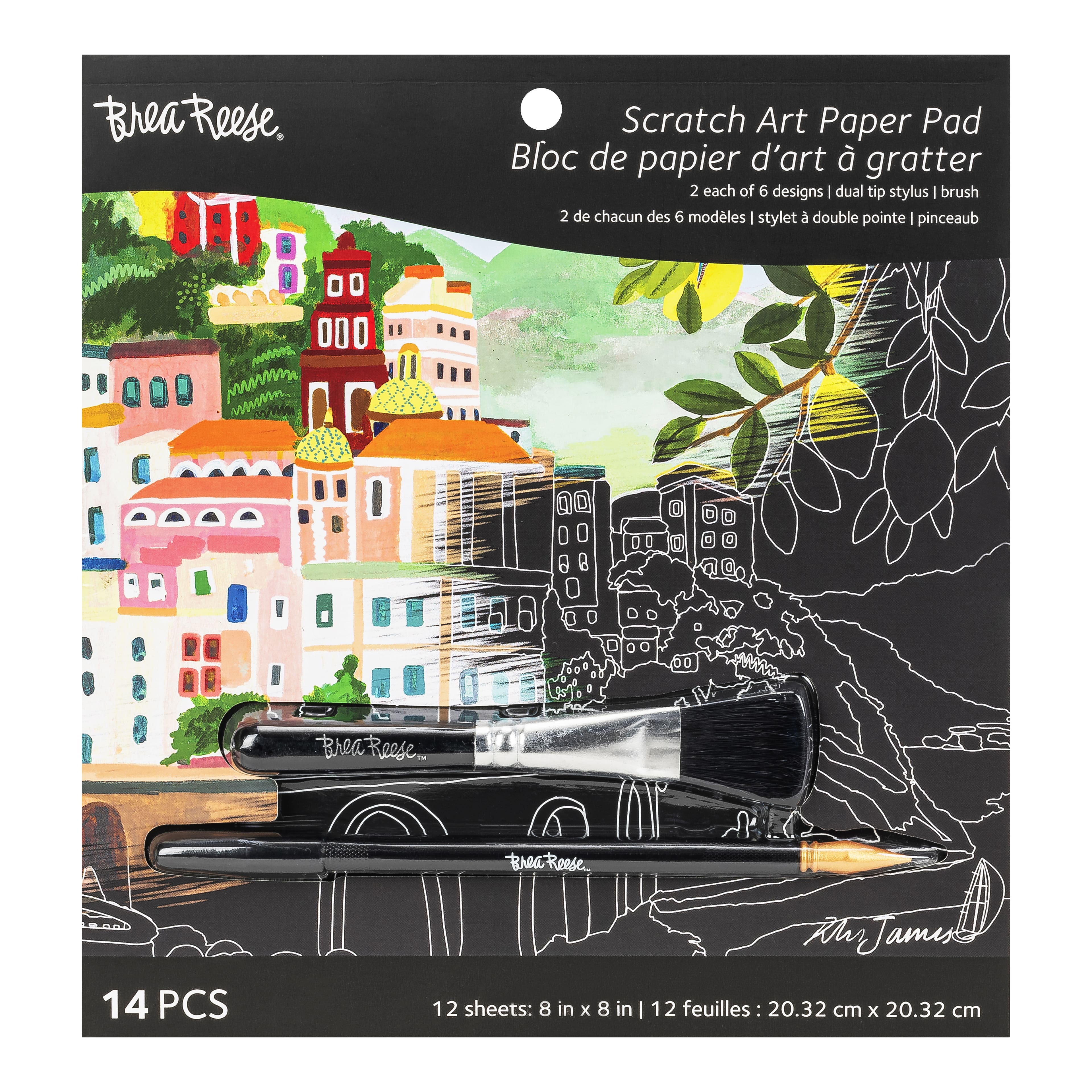 Brea Reese&#x2122; Landscape Scratch Art Paper Pad