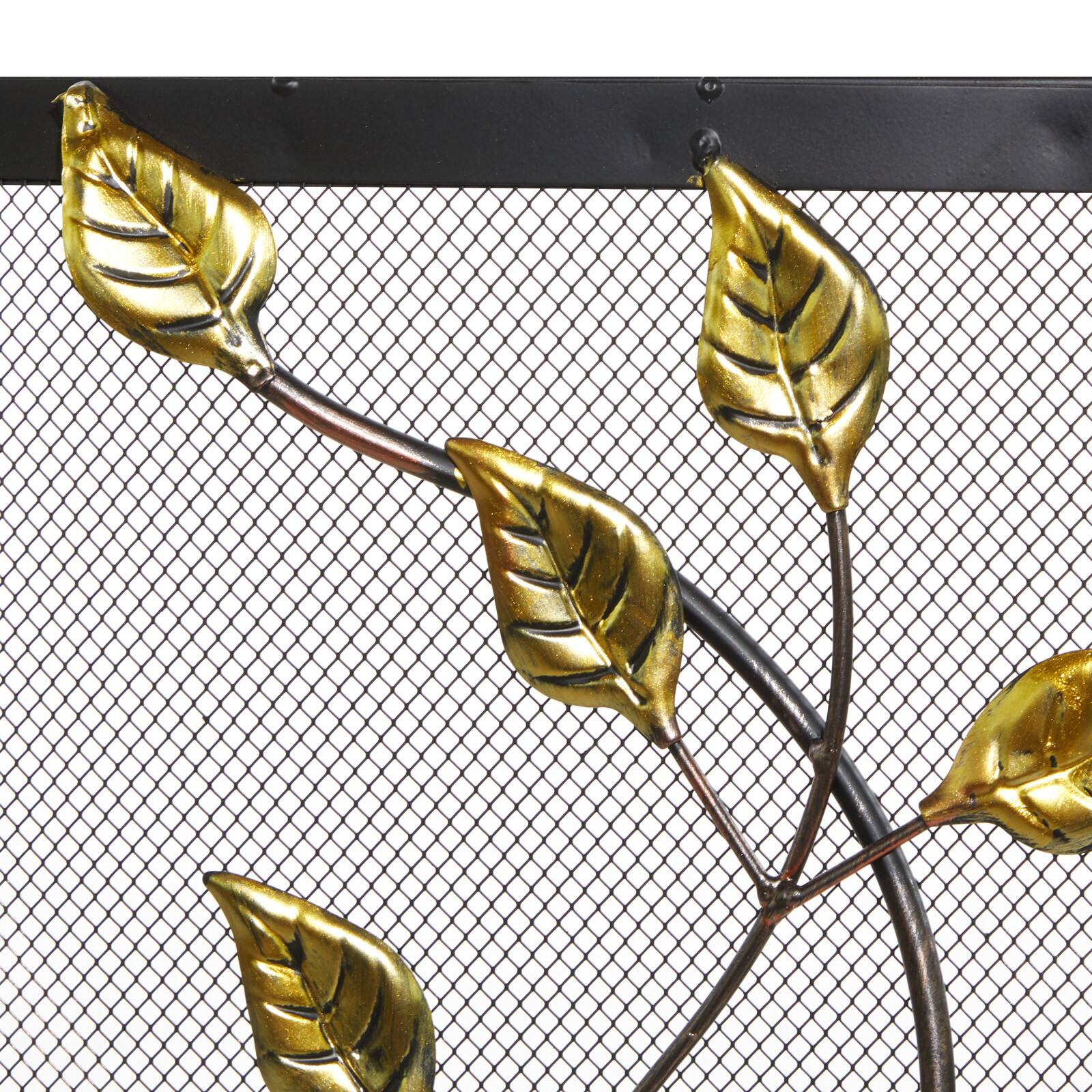 Metal Farmhouse Fireplace Screen