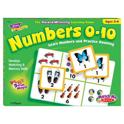 Trend Enterprises Numbers 0-10 Match Me Games | Michaels
