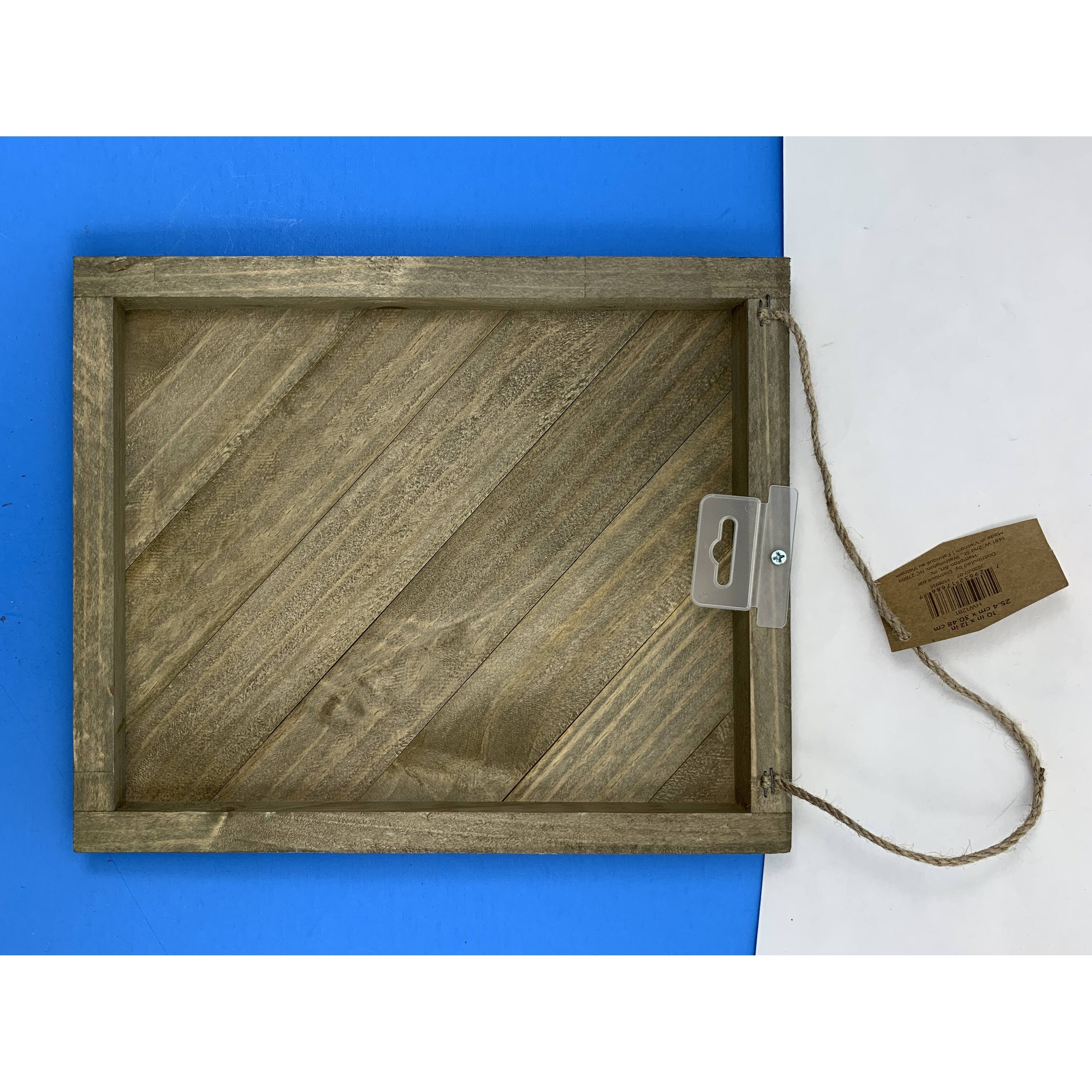 Hampton Art™ 10" x 12" Rustic Wood Diagonal Plank Wood Plaques Michaels