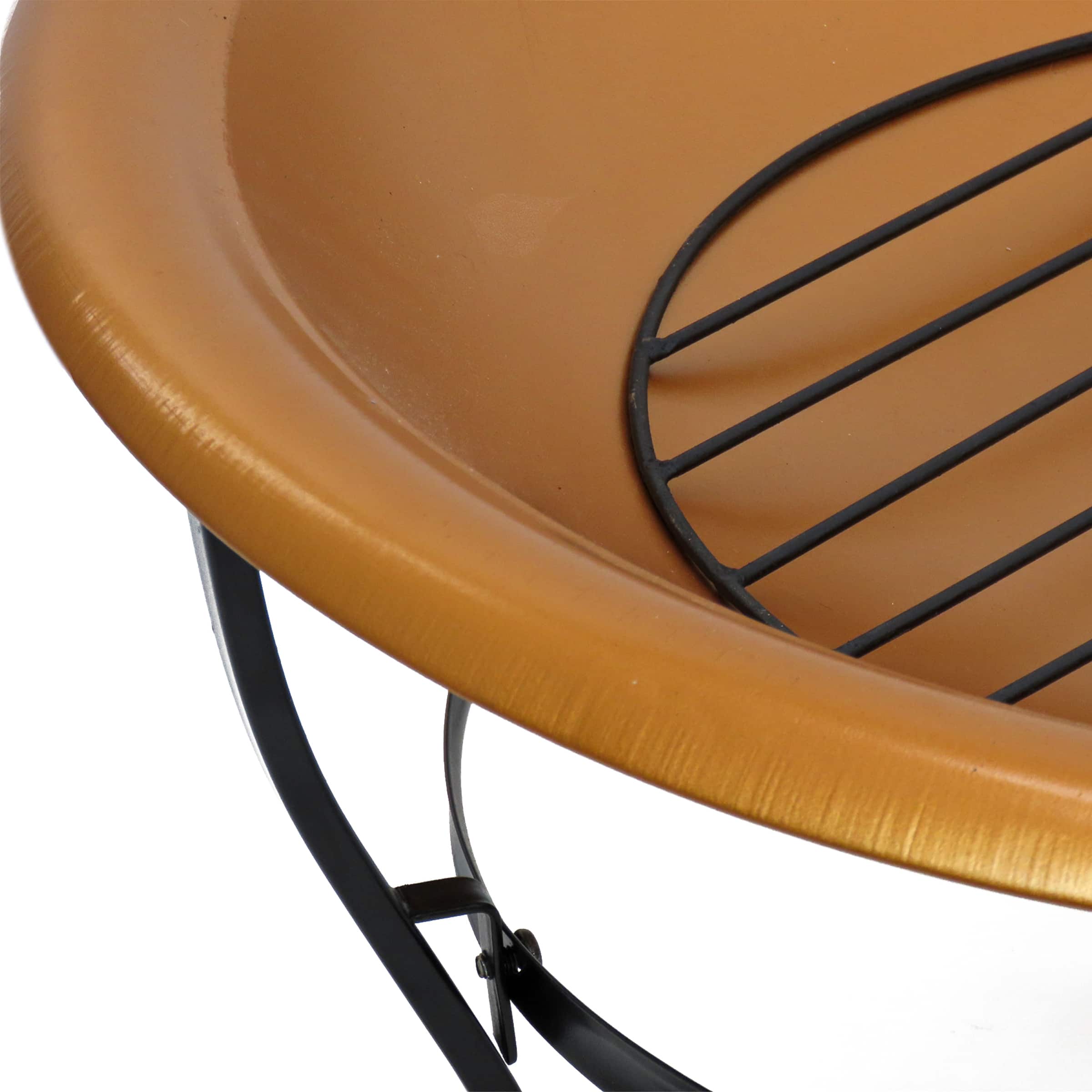 29" Copper Fire Pit with Stand & Screen