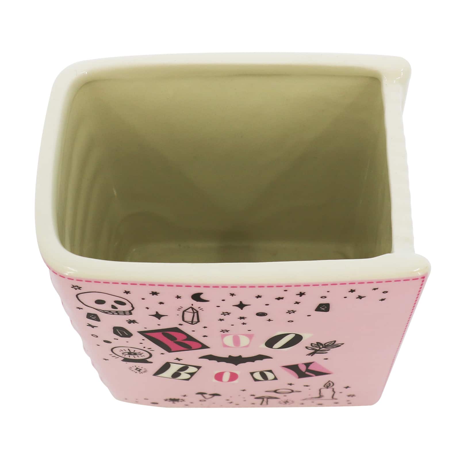 6&#x22; Pink Boo Book Decorative Ceramic Container by Ashland&#xAE;
