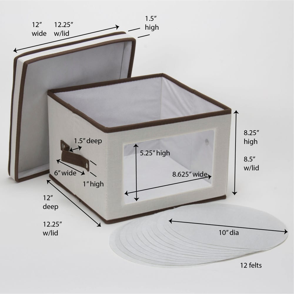 Household Essentials Plate Storage Box