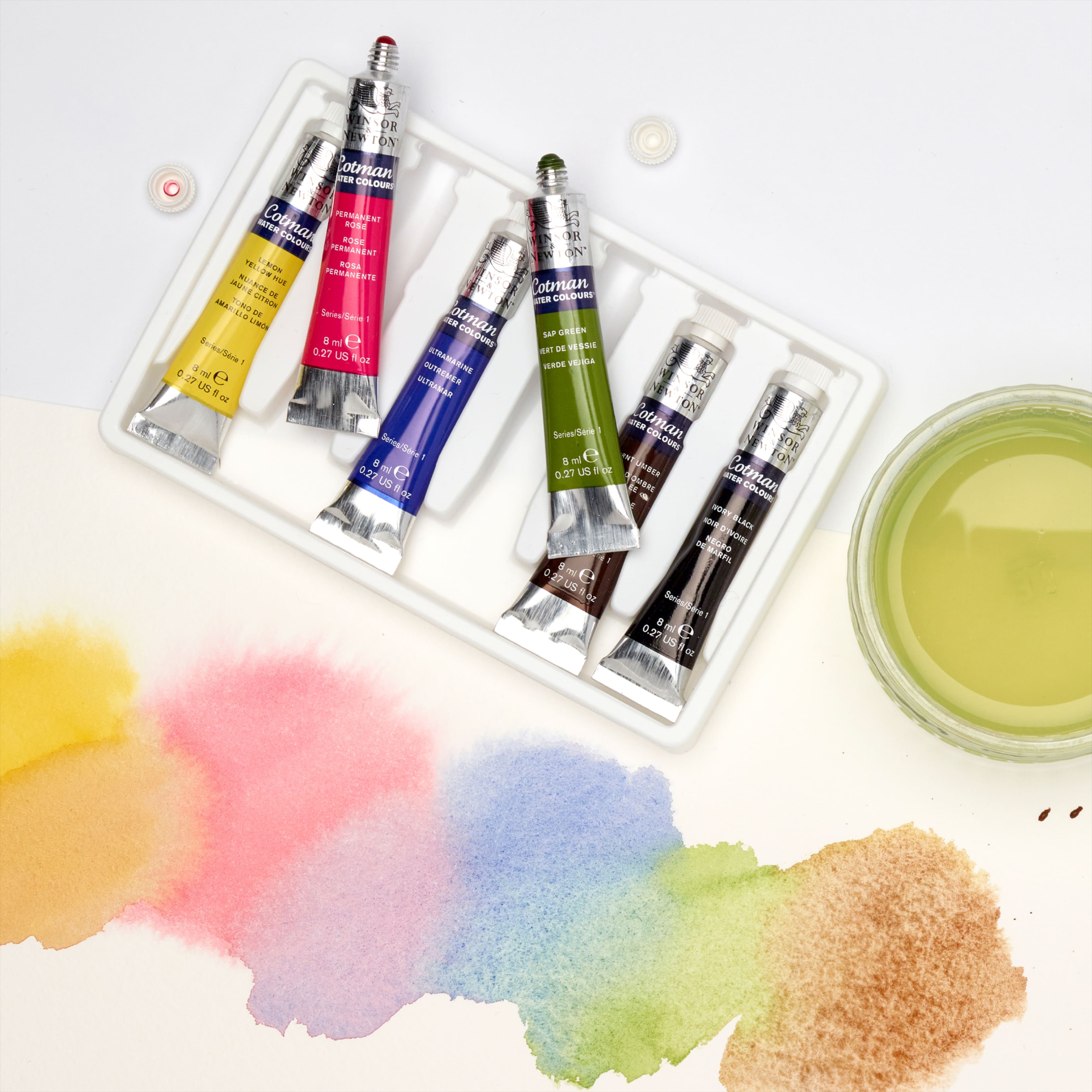 Winsor &#x26; Newton&#x2122; Cotman Watercolour&#x2122; 6 Color Paint Tube Set