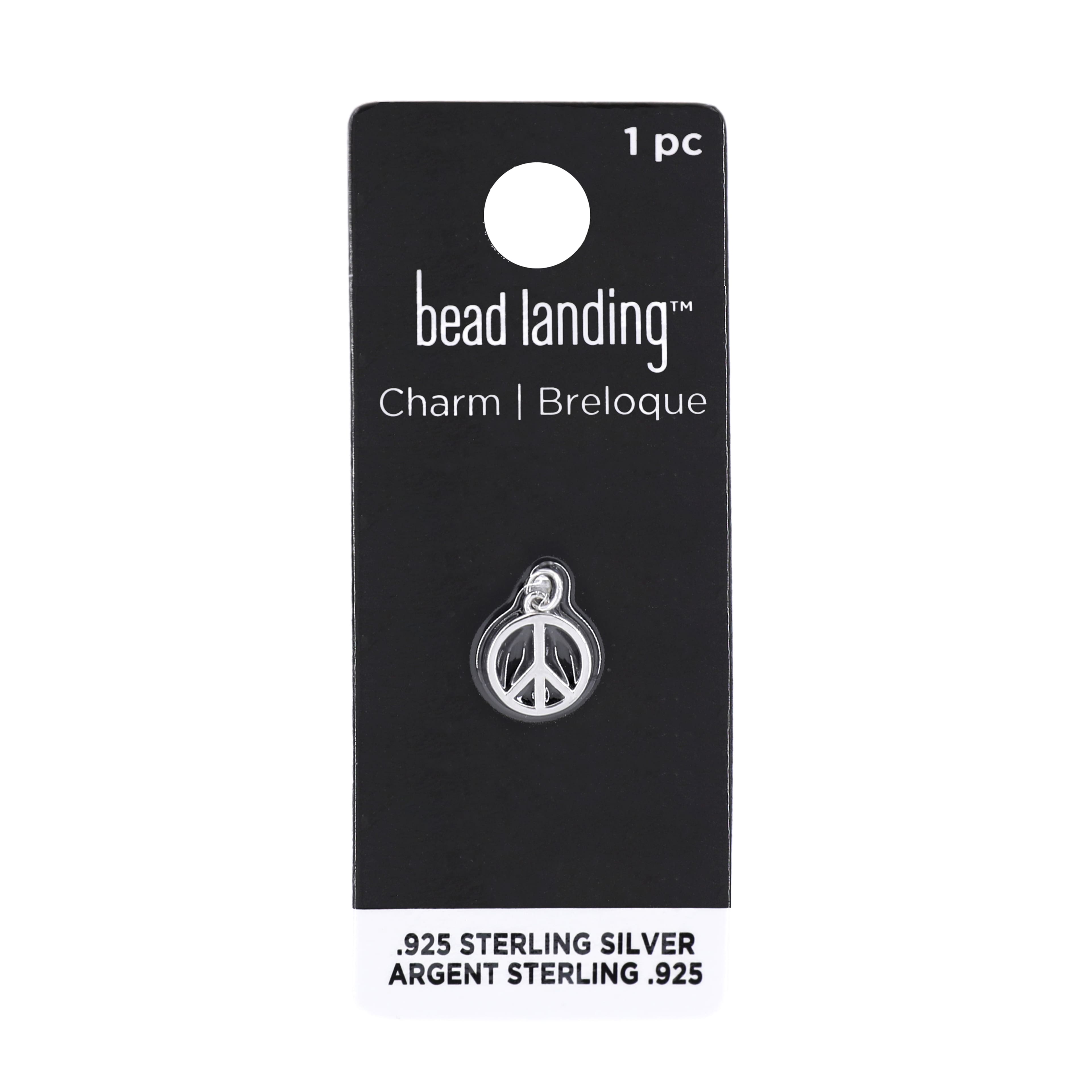Sterling Silver Peace Icon Charm by Bead Landing&#x2122;