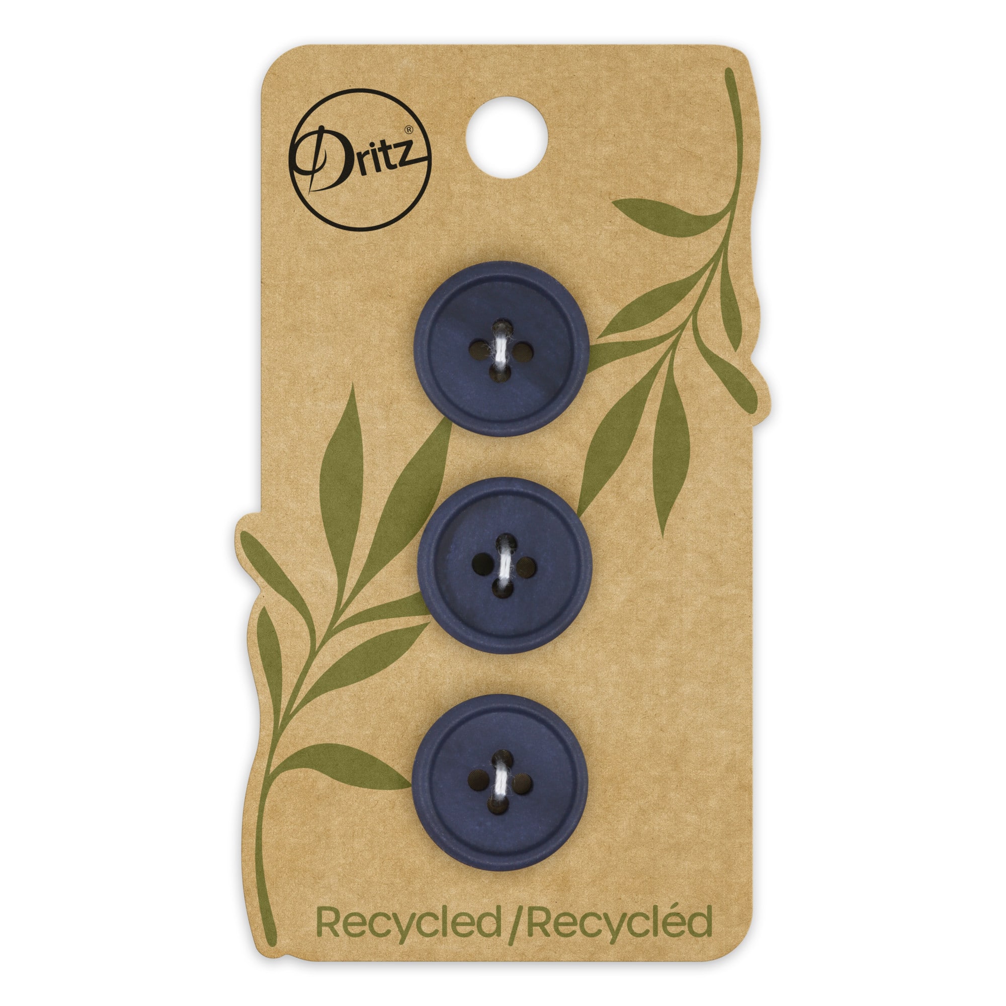 Dritz&#xAE; 18mm Recycled Paper Round Button, 9ct.