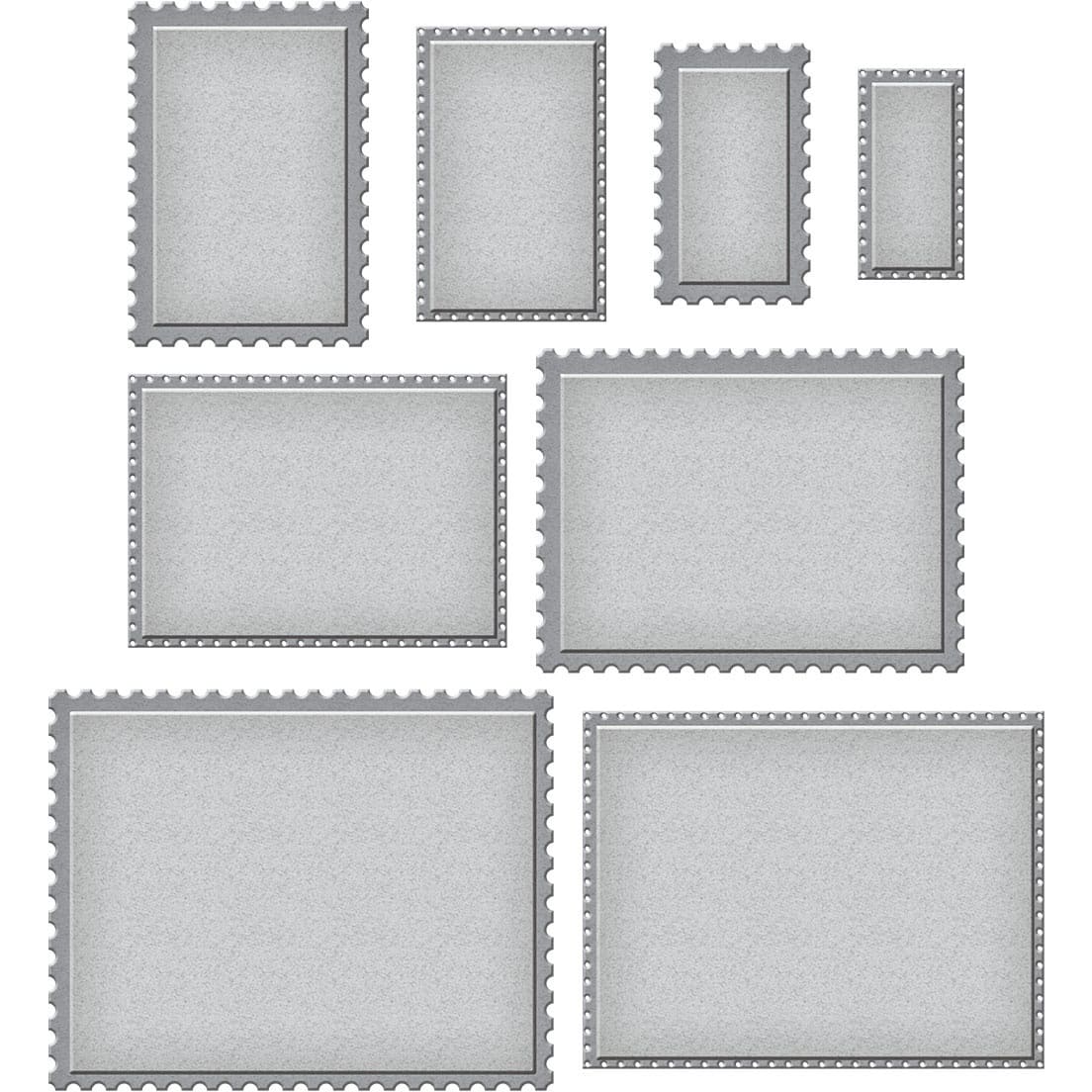 Spellbinders&#xAE; Postage Edge Rectangles by Becca Feeken Etched Cutting Die Set