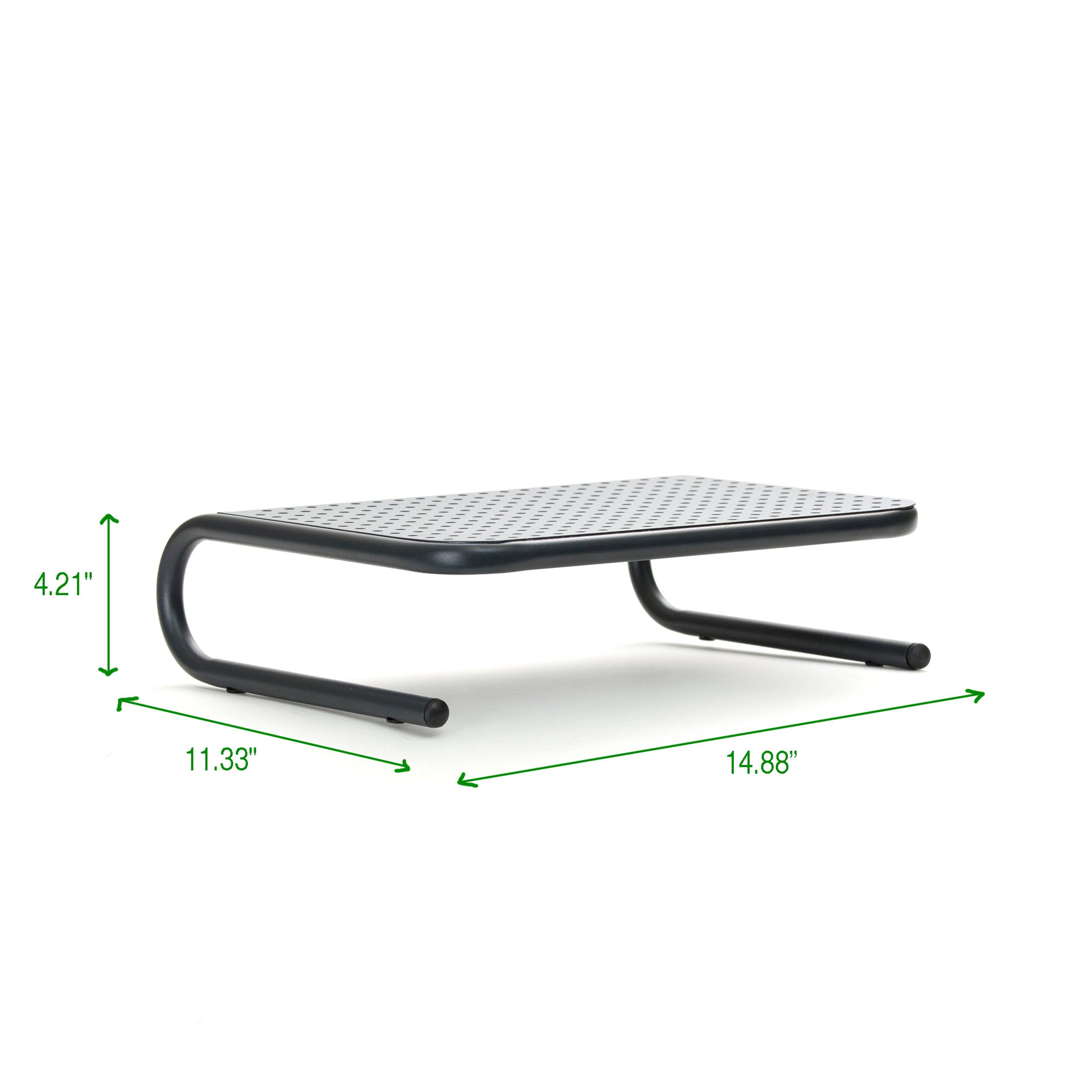 Mind Reader Black Metal Monitor Stand